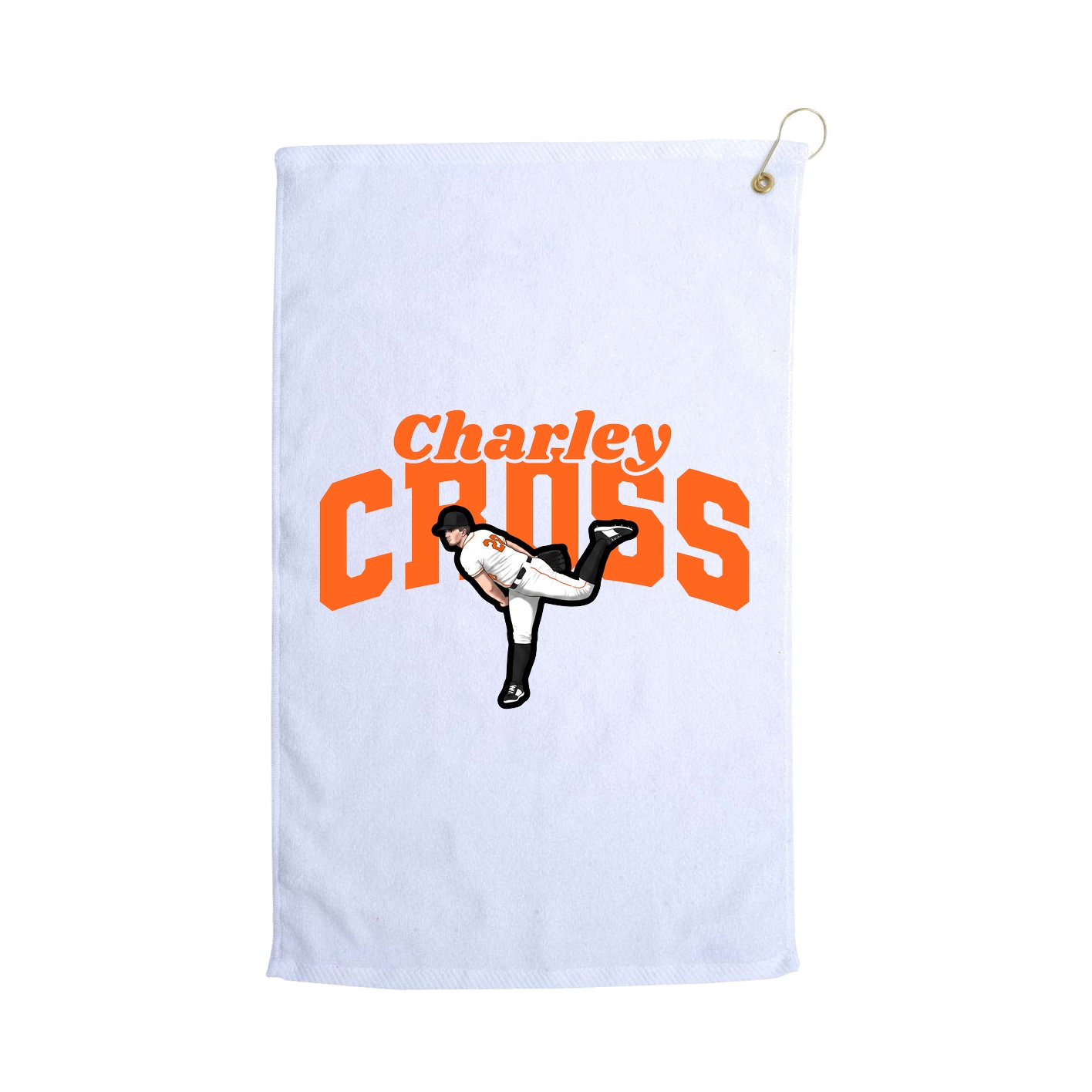 Golf Towel — Signature Arch in White