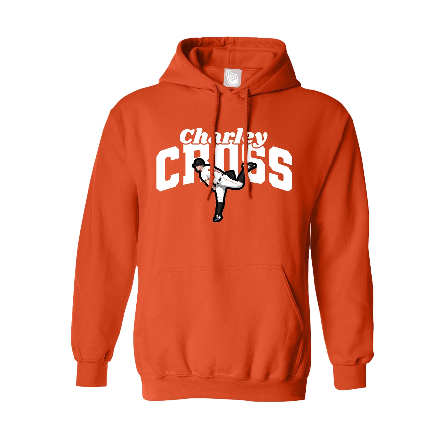 Hoodie — Signature Arch in Orange