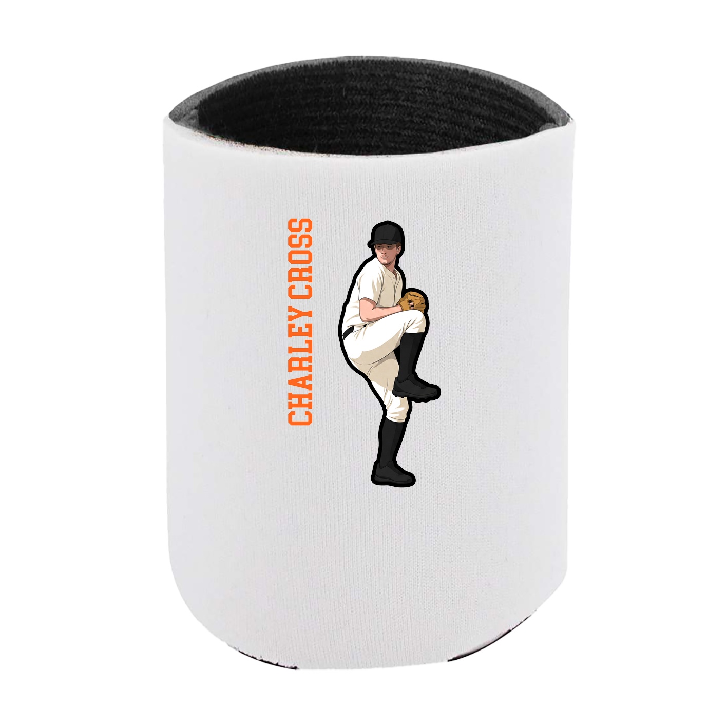 Can Holder — Name Vertical in White