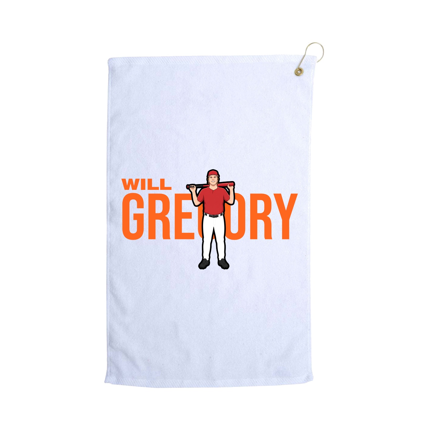 Golf Towel — Player Name in White