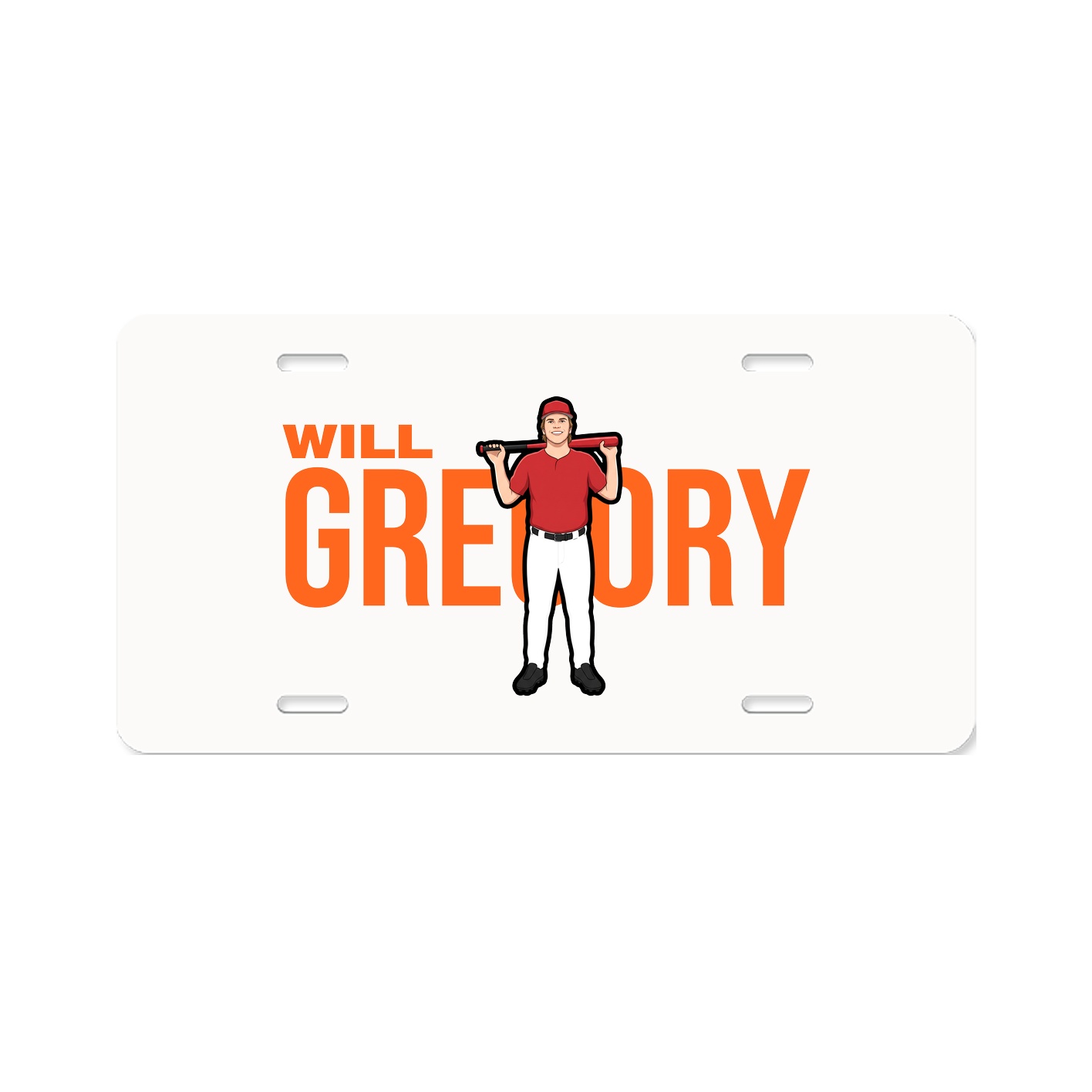 License Plate — Player Name in Classic