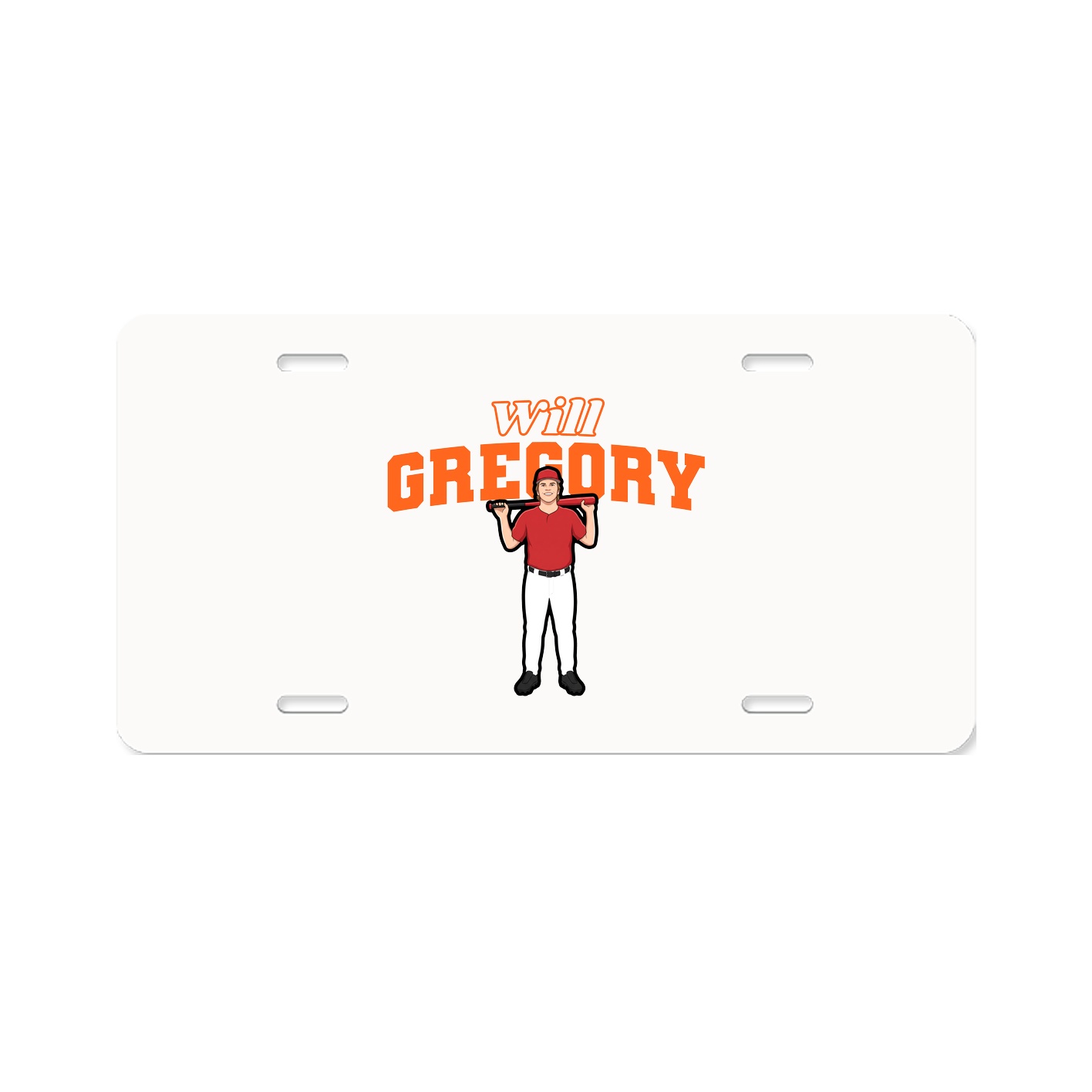 License Plate — Name Arch in Classic