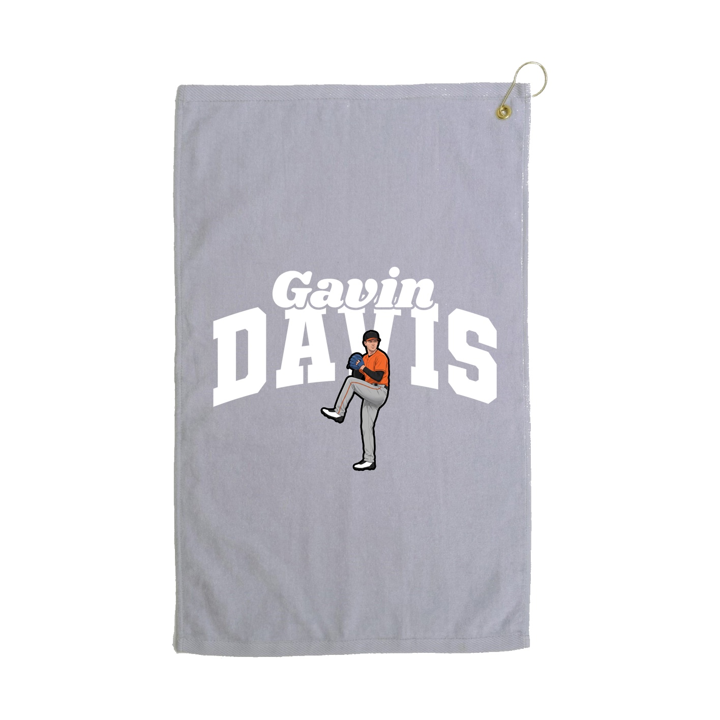 Golf Towel — Signature Arch in Grey