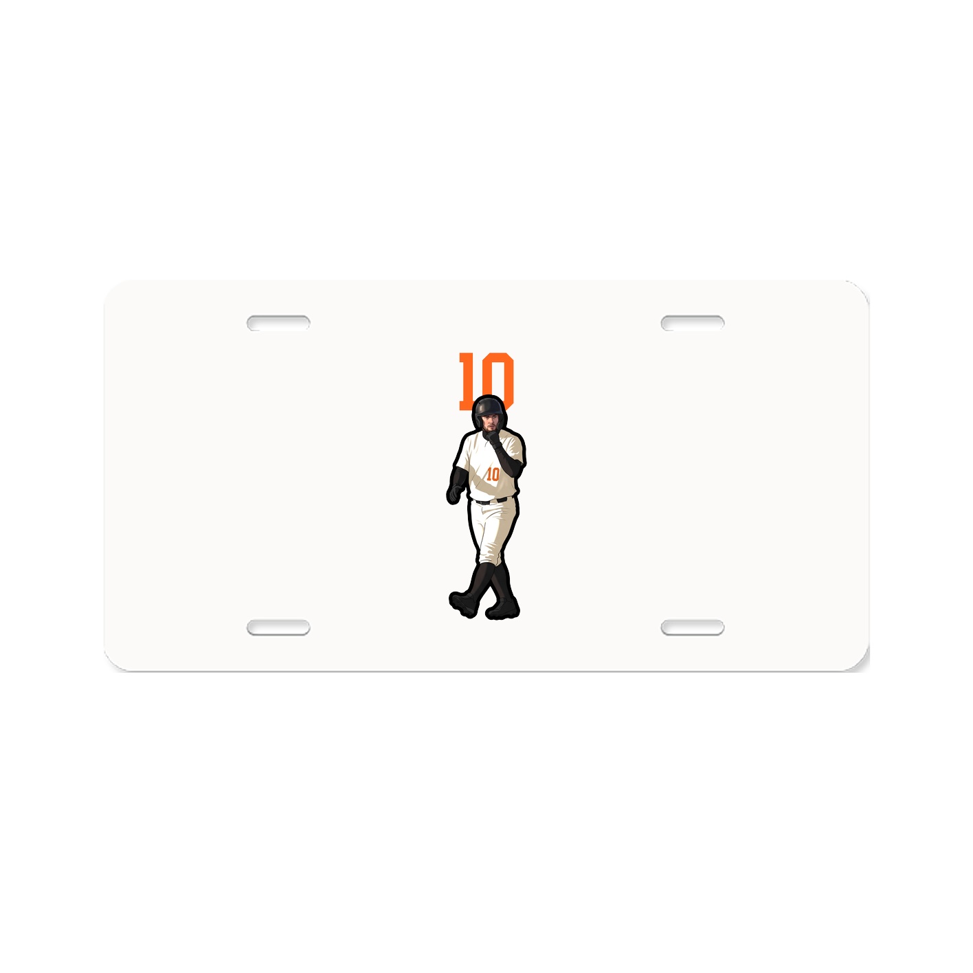 License Plate — Number Top in Classic