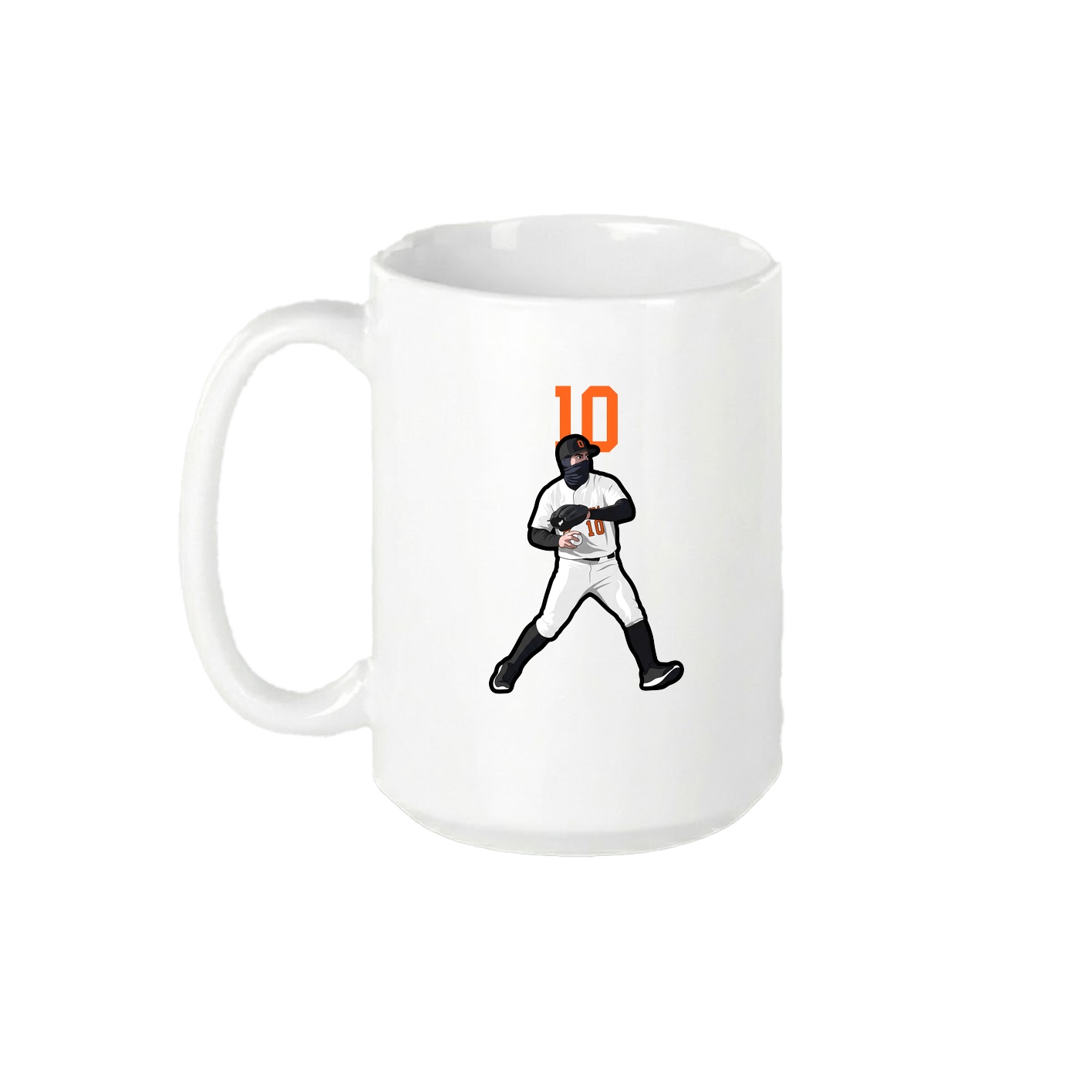 15oz Coffee Mug — Number Top in White