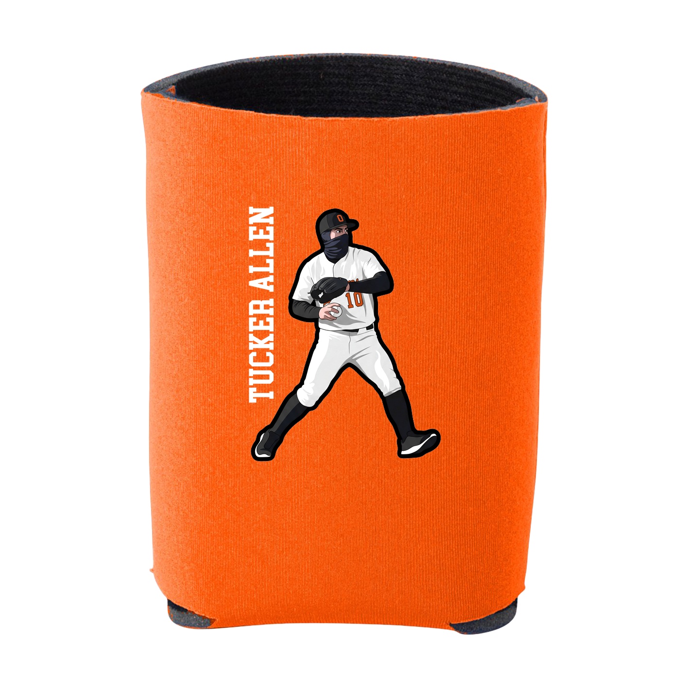 Can Holder — Name Vertical in Orange