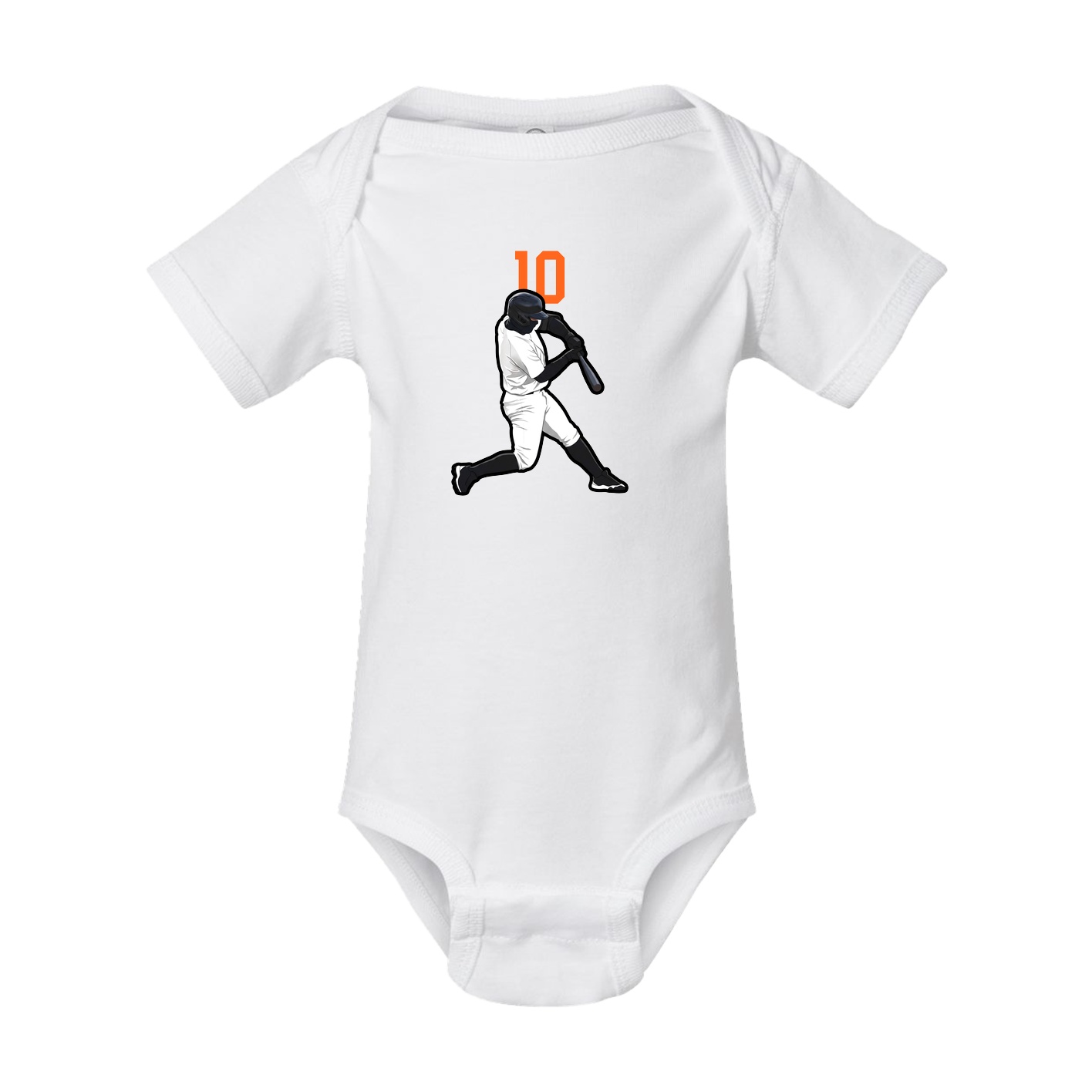 Baby Onesie — Number Top in White
