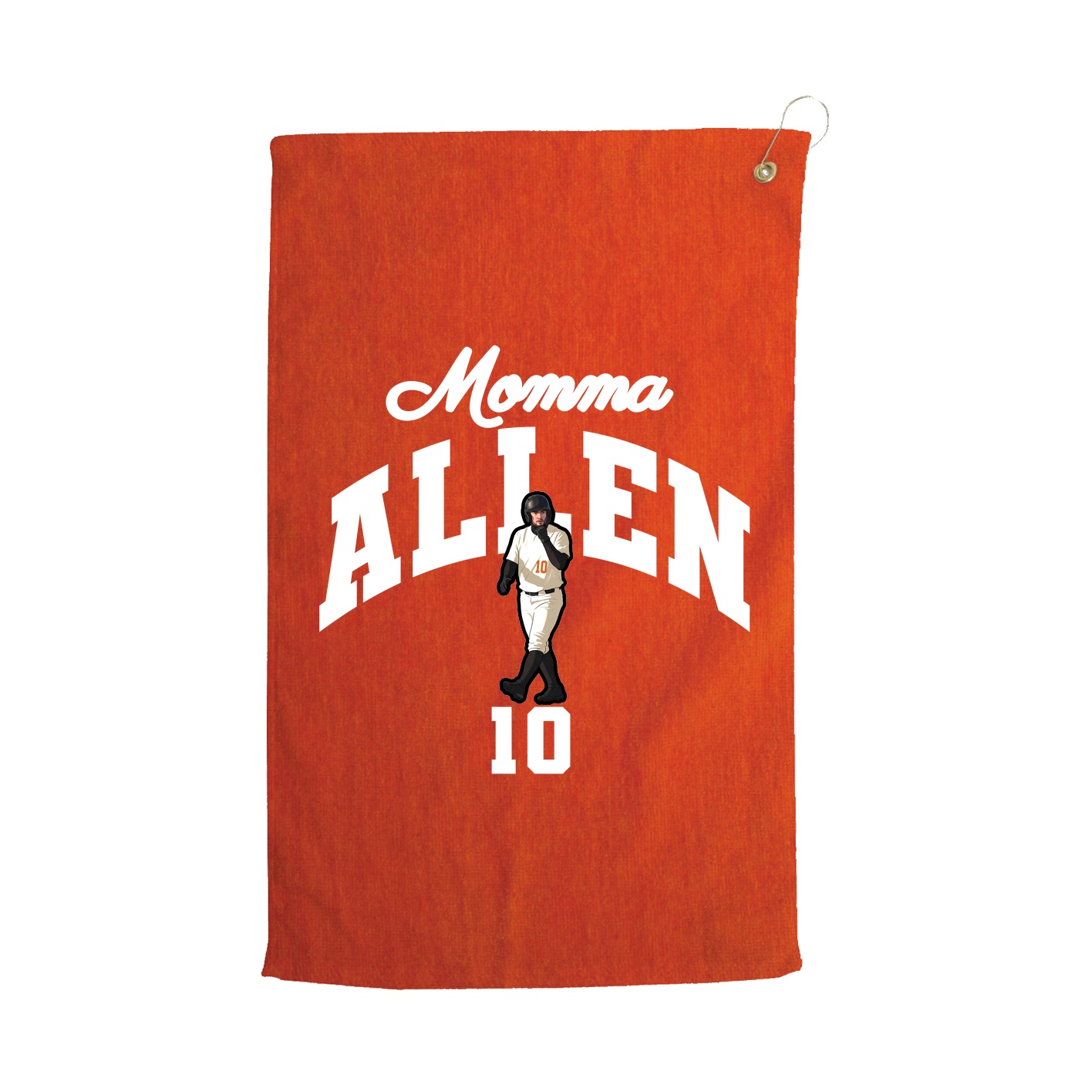 Golf Towel — Mothers Day Arch in Orange