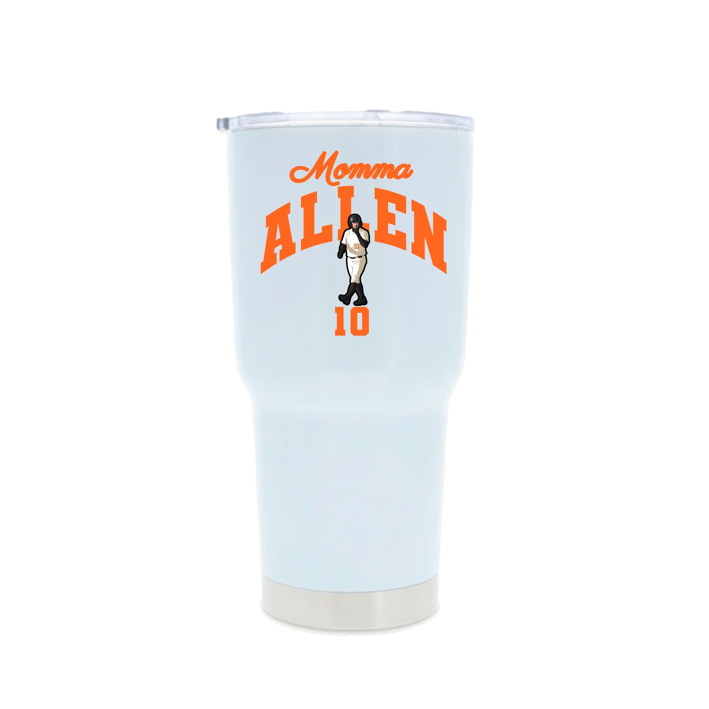 30oz Stainless Steel Tumbler — Mothers Day Arch in White