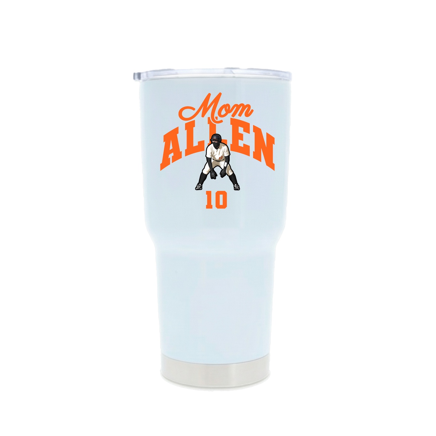 30oz Stainless Steel Tumbler — Mothers Day Arch in White