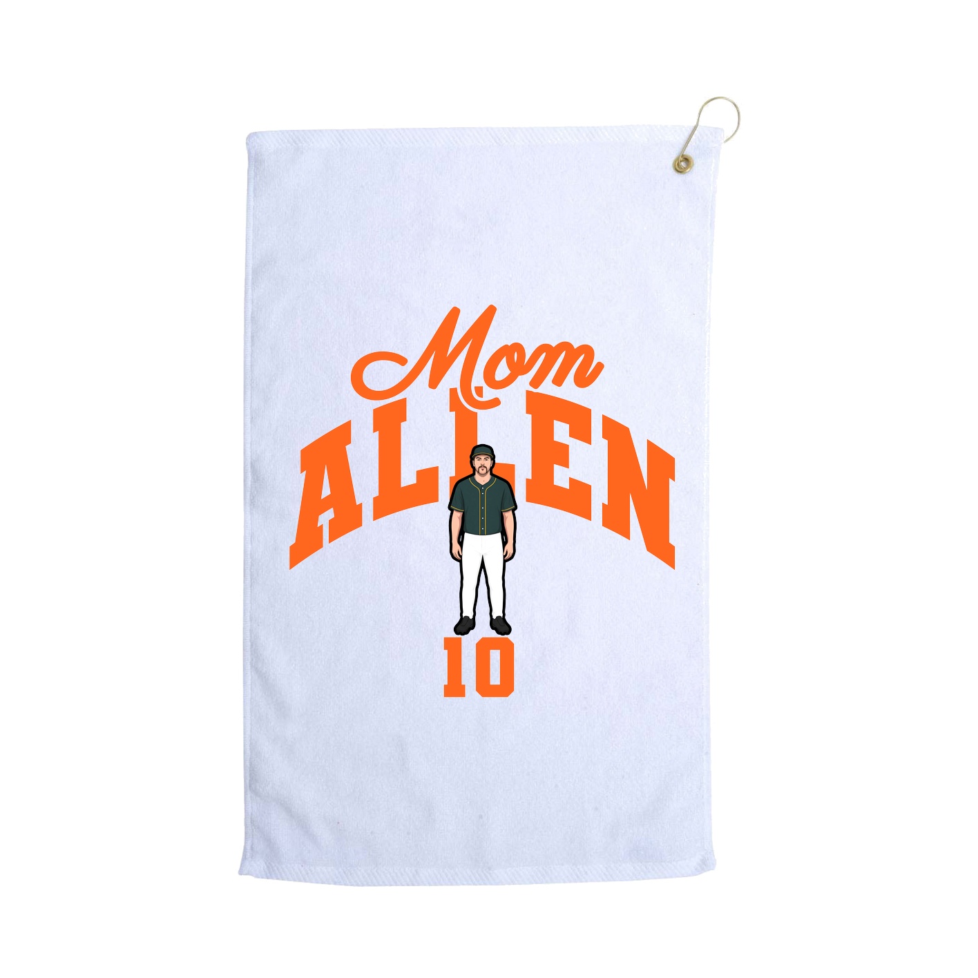 Golf Towel — Mothers Day Arch in White