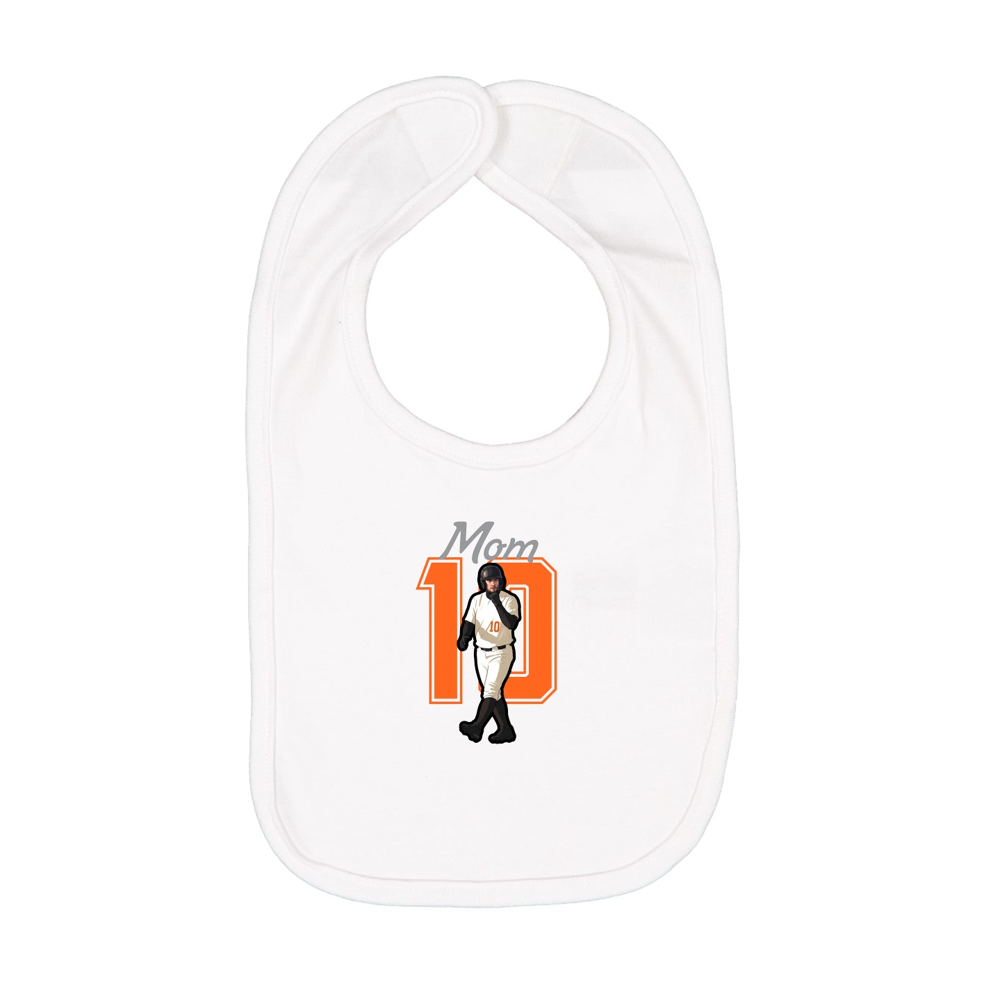Infant Bib — Mothers Day Shirsey in White