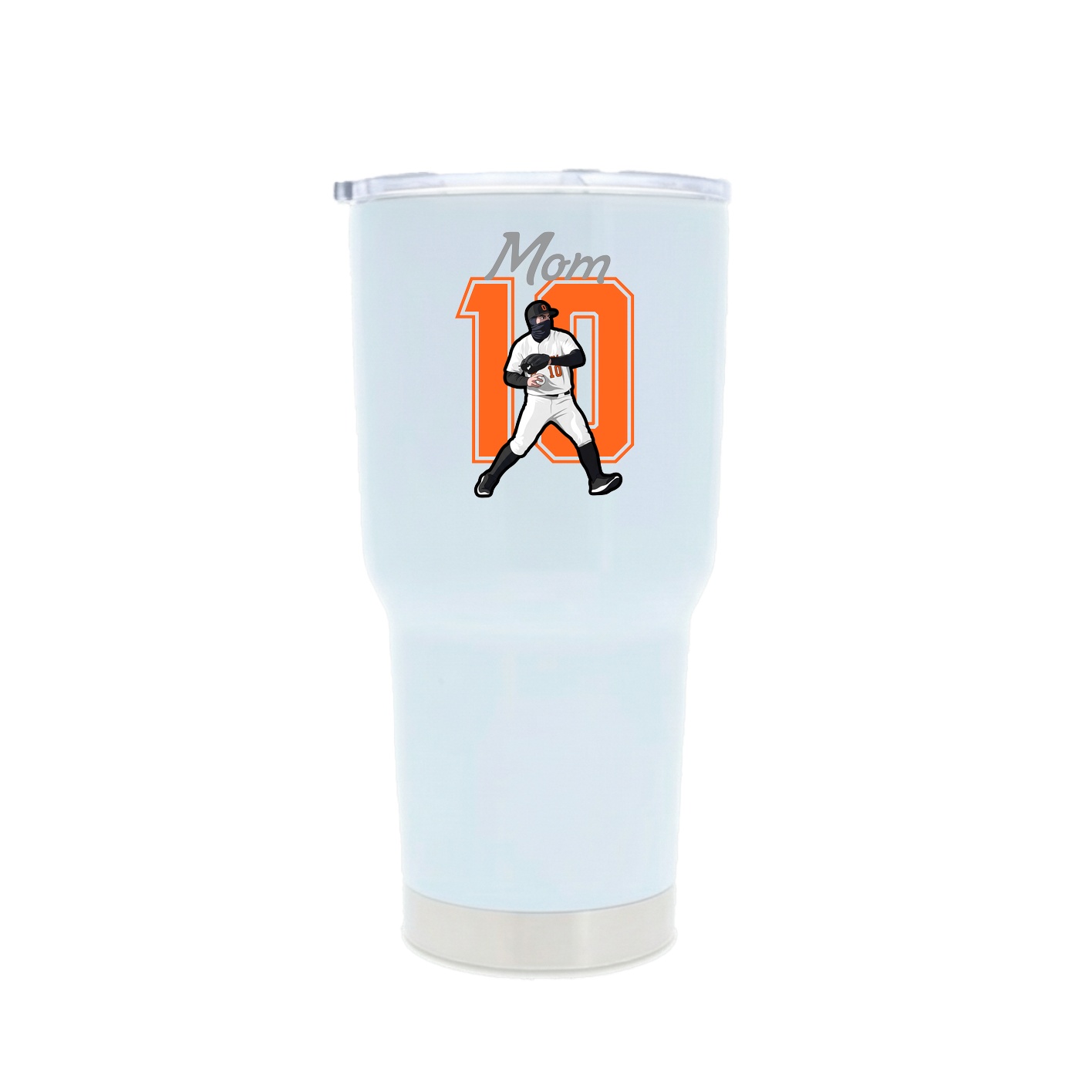 30oz Stainless Steel Tumbler — Mothers Day Shirsey in White
