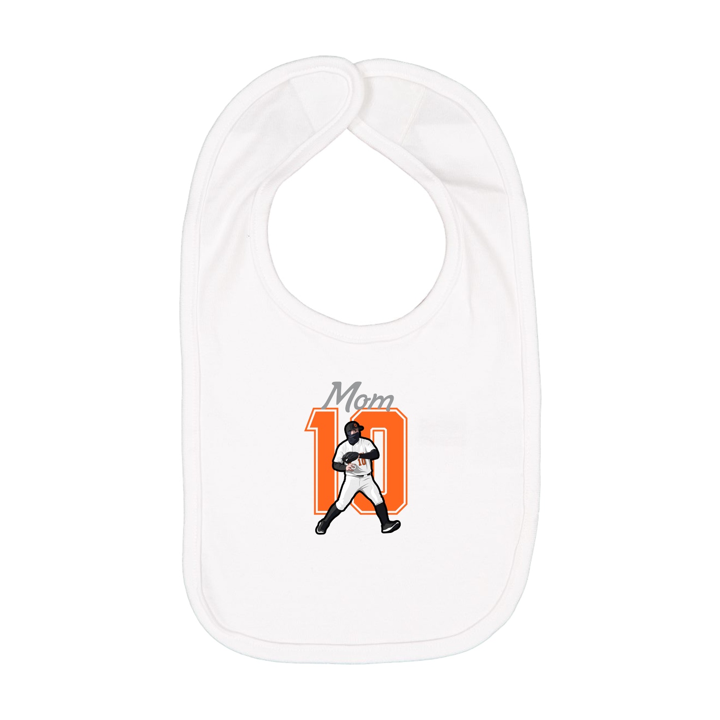 Infant Bib — Mothers Day Shirsey in White