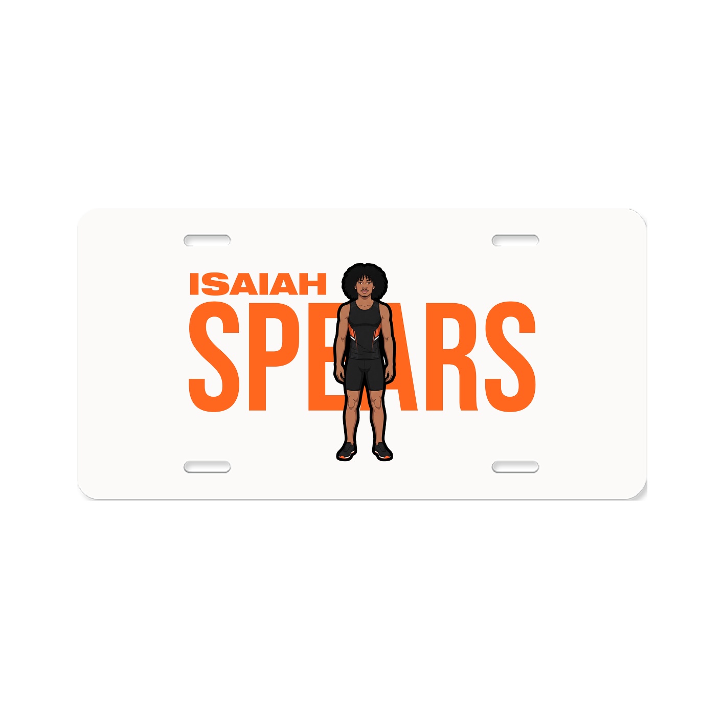 License Plate — Player Name in Classic