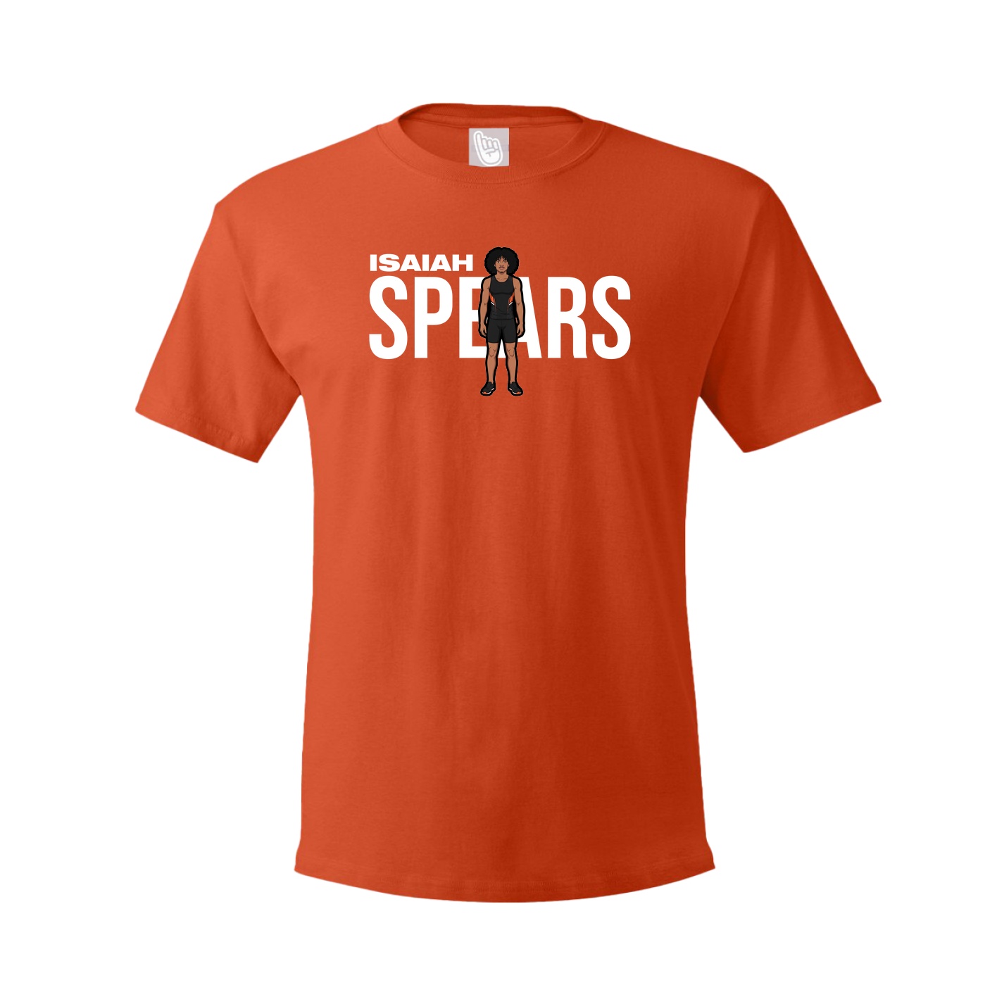 Youth Tee — Player Name in Orange