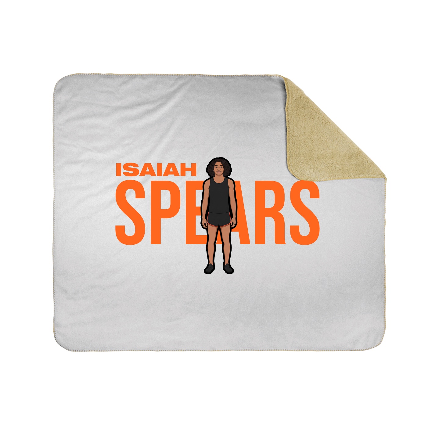 Throw Blanket — Player Name in White