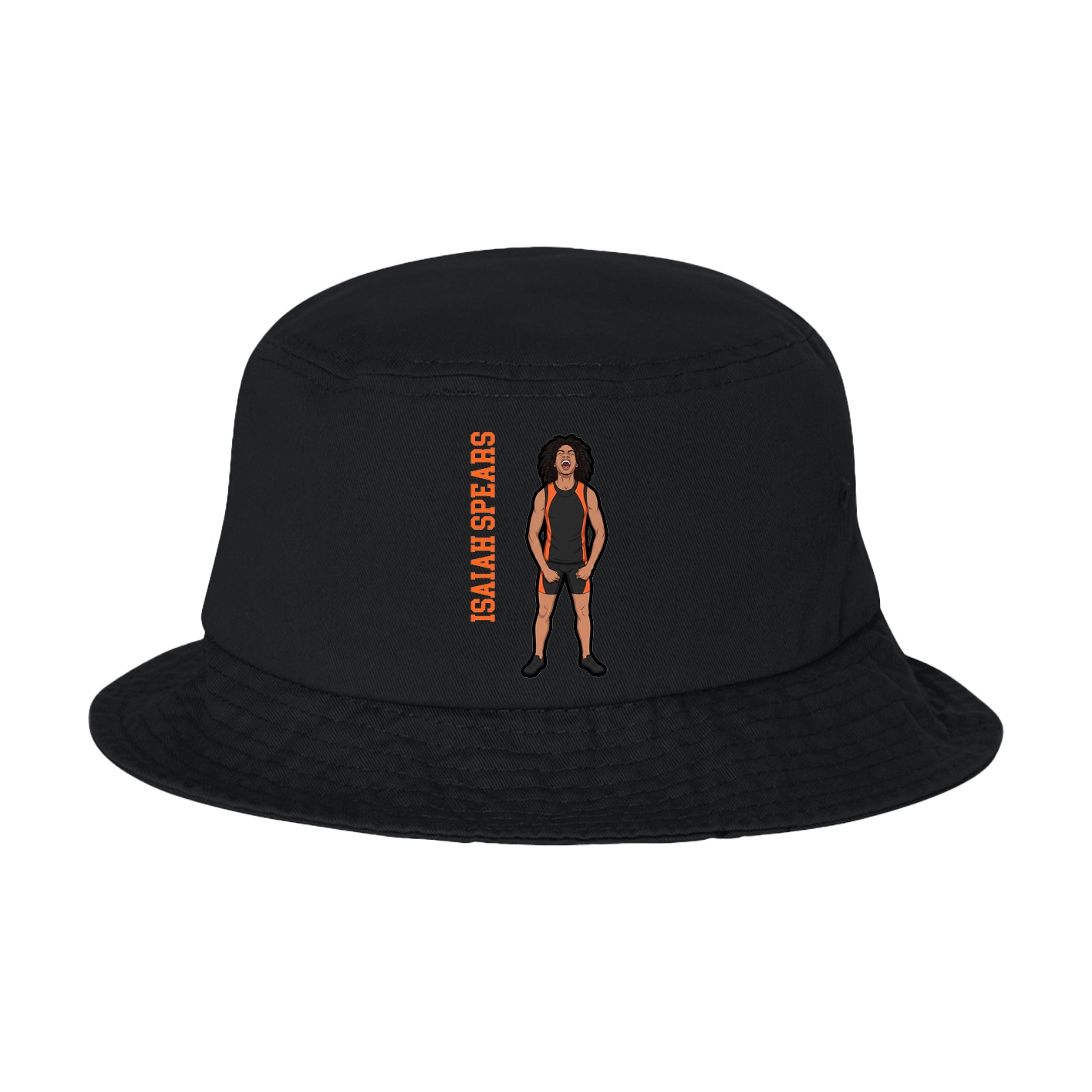 Bucket Cap — Name Vertical in Black