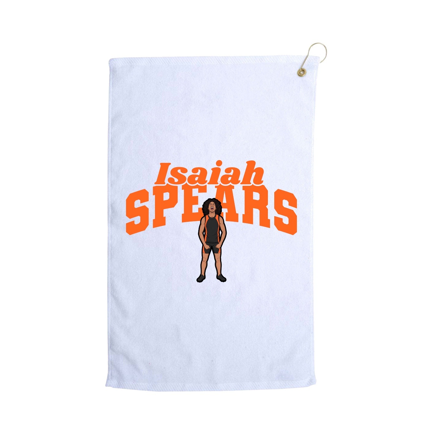 Golf Towel — Signature Arch in White
