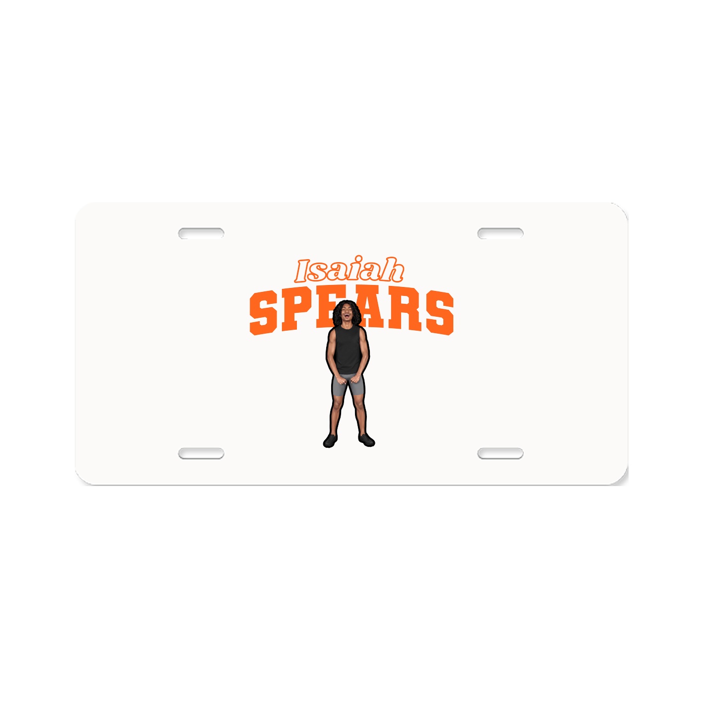 License Plate — Name Arch in Classic