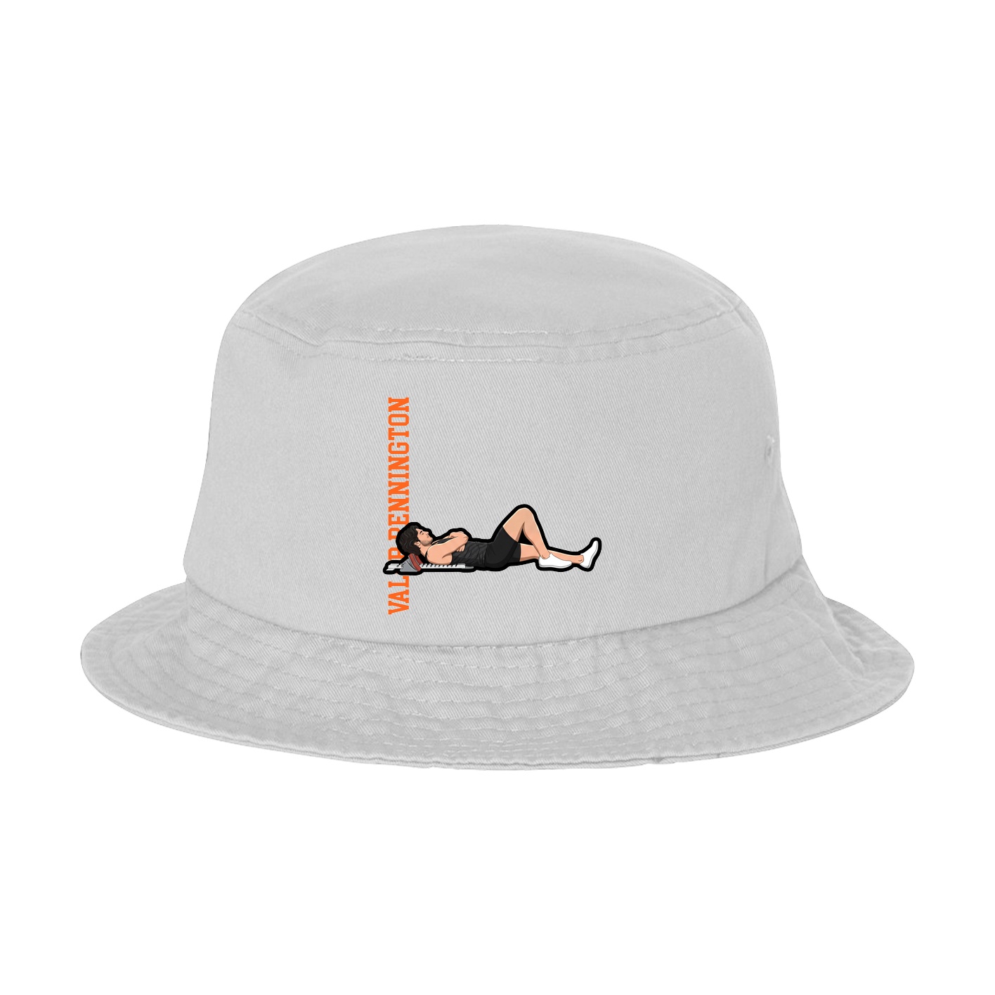 Bucket Cap — Name Vertical in White