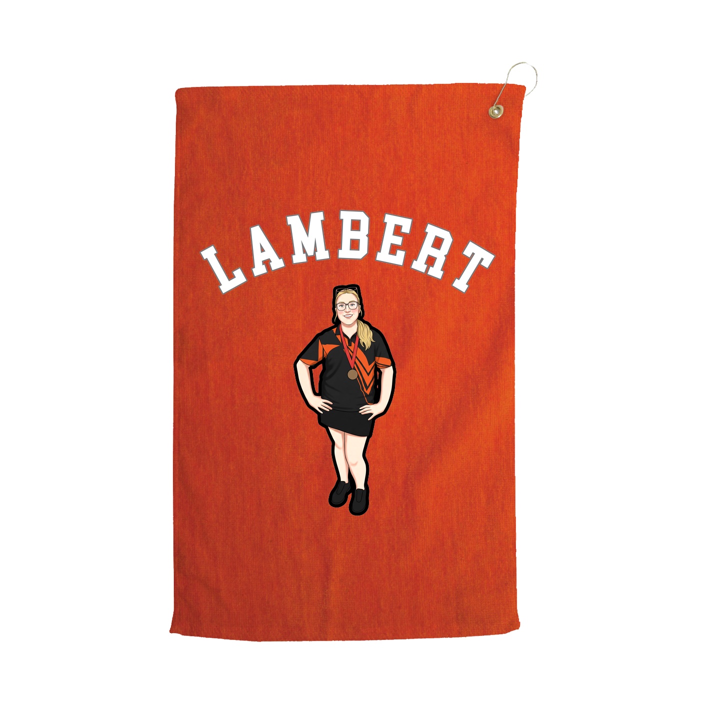 Golf Towel — Shirsey Arch in Orange