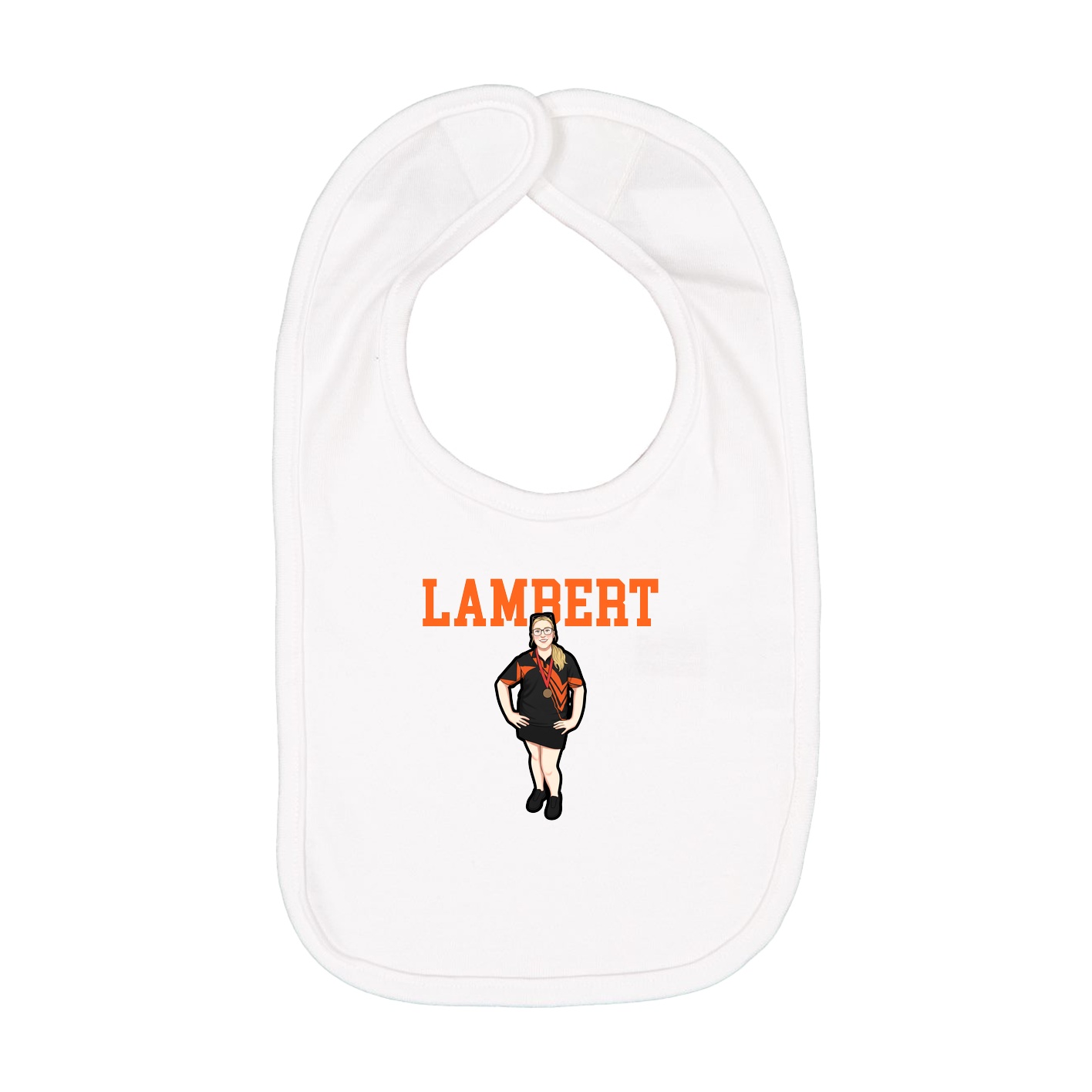Infant Bib — Shirsey in White