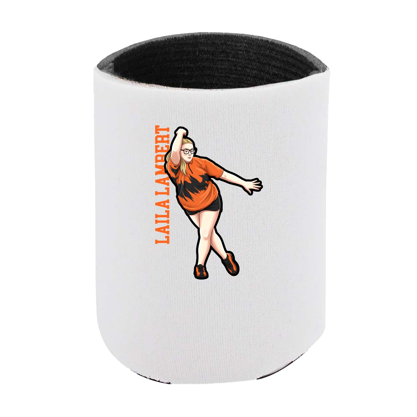 Can Holder — Name Vertical in White
