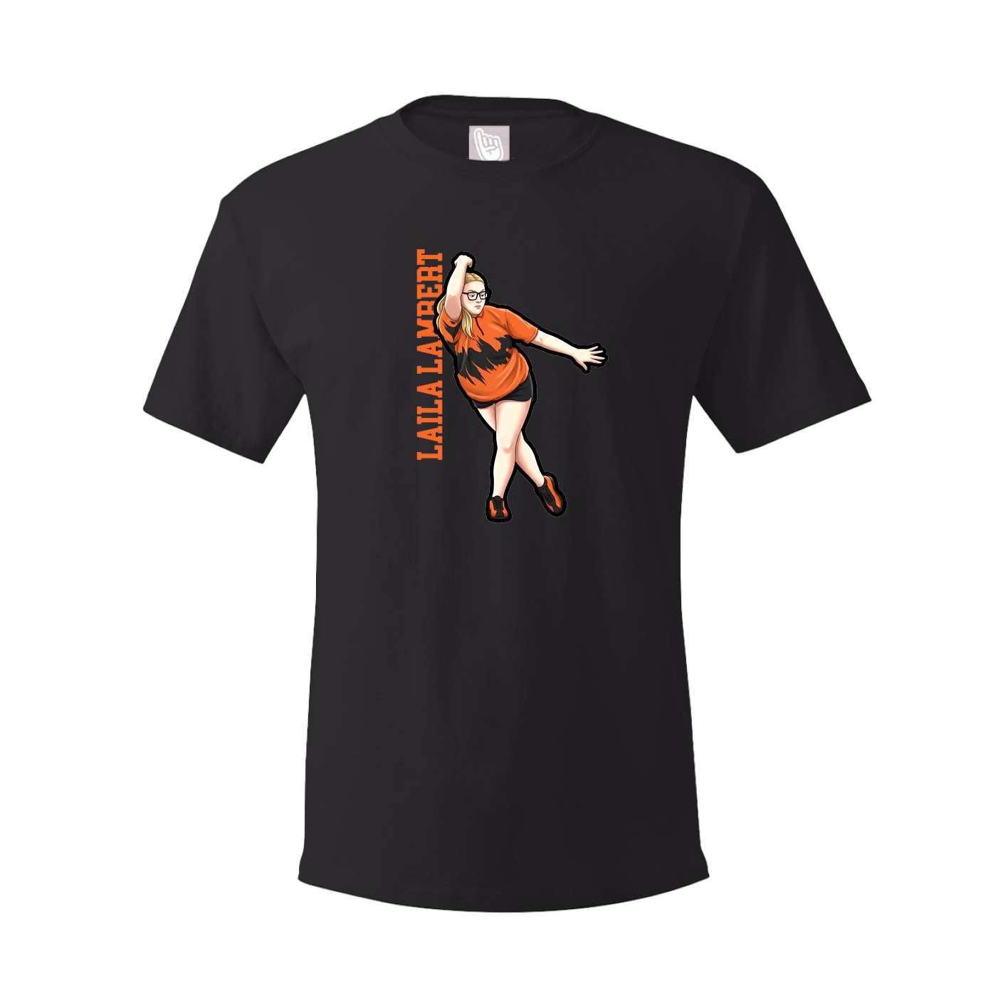 Tee — Name Vertical in Black