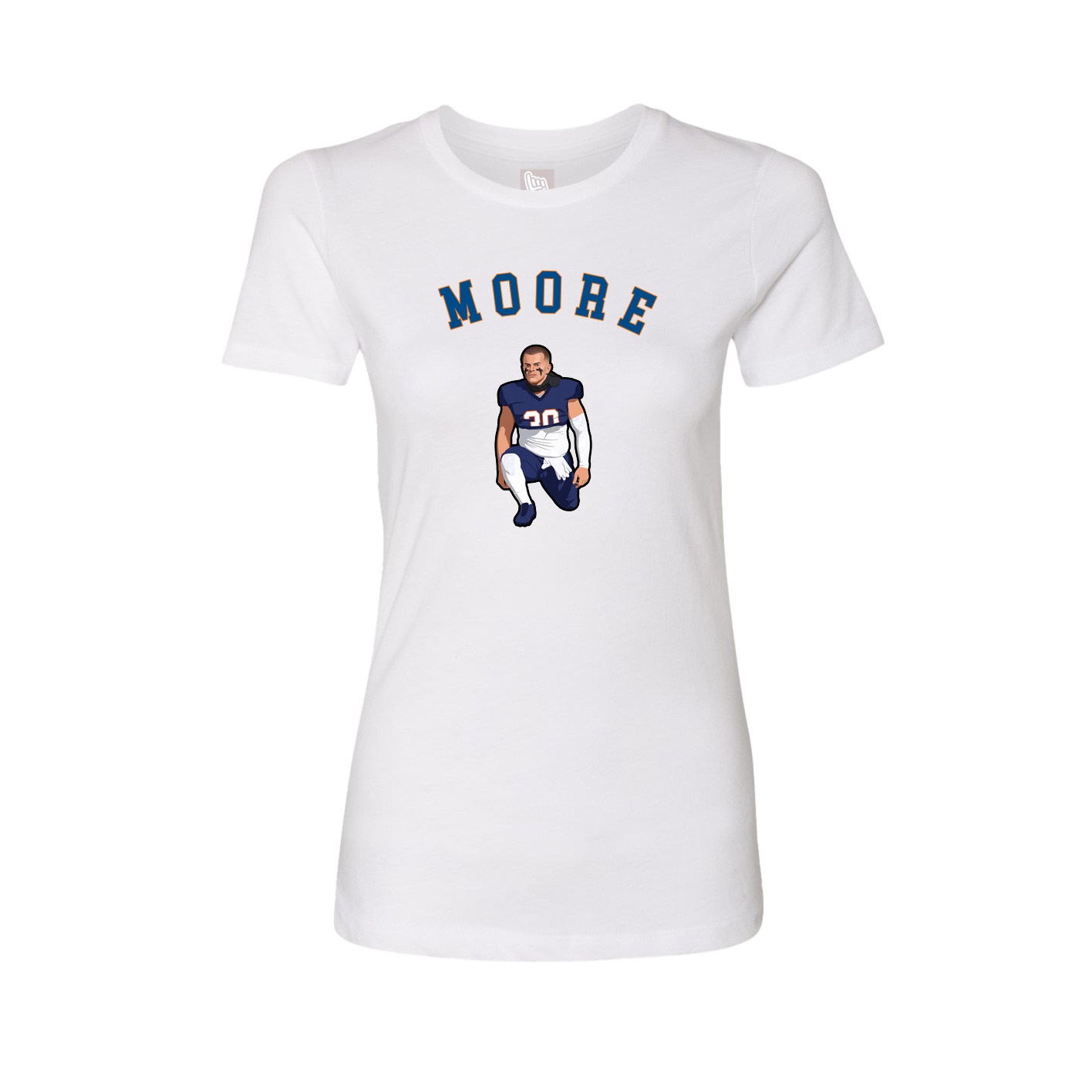 Fitted Women's Tee — Shirsey Arch in White
