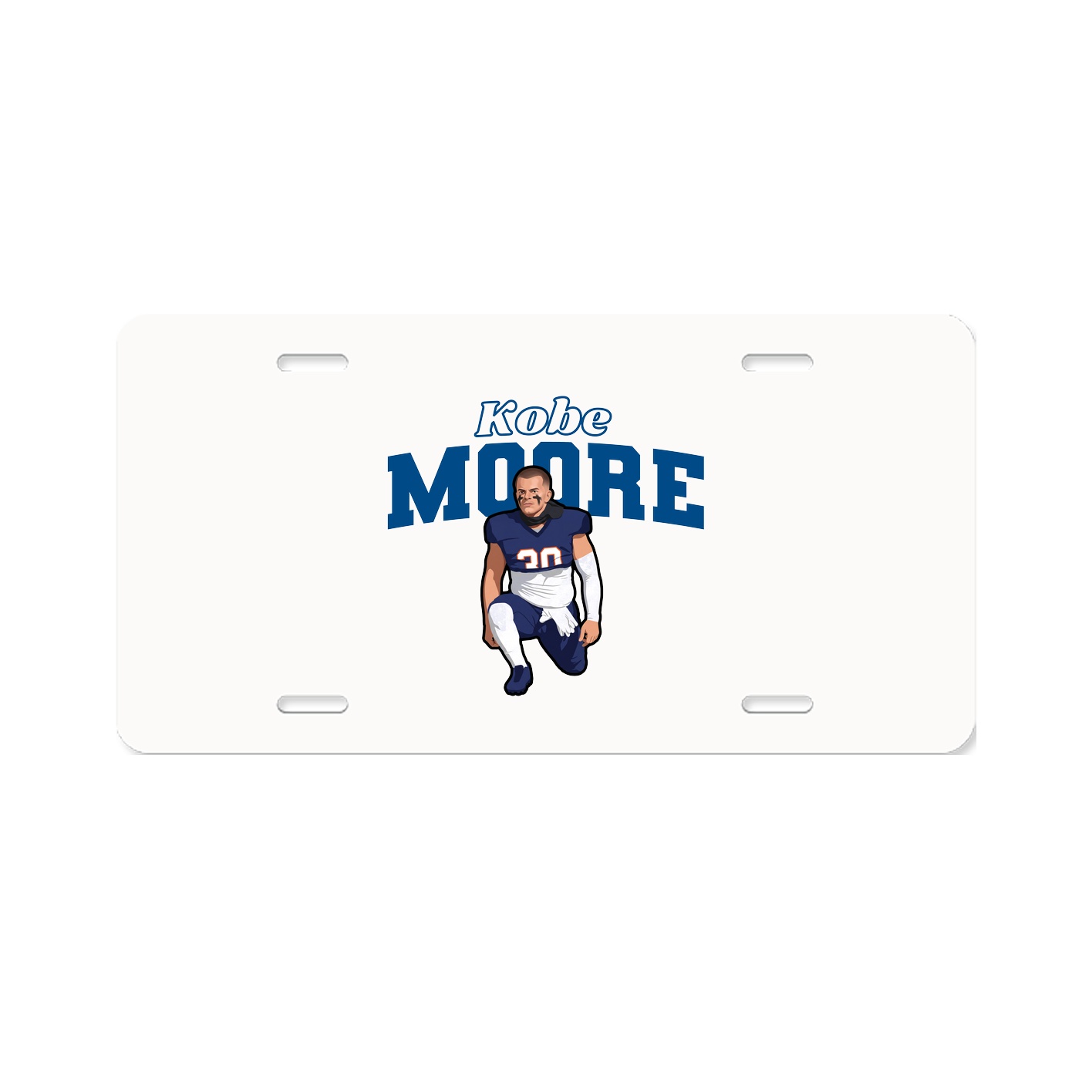 License Plate — Name Arch in Classic