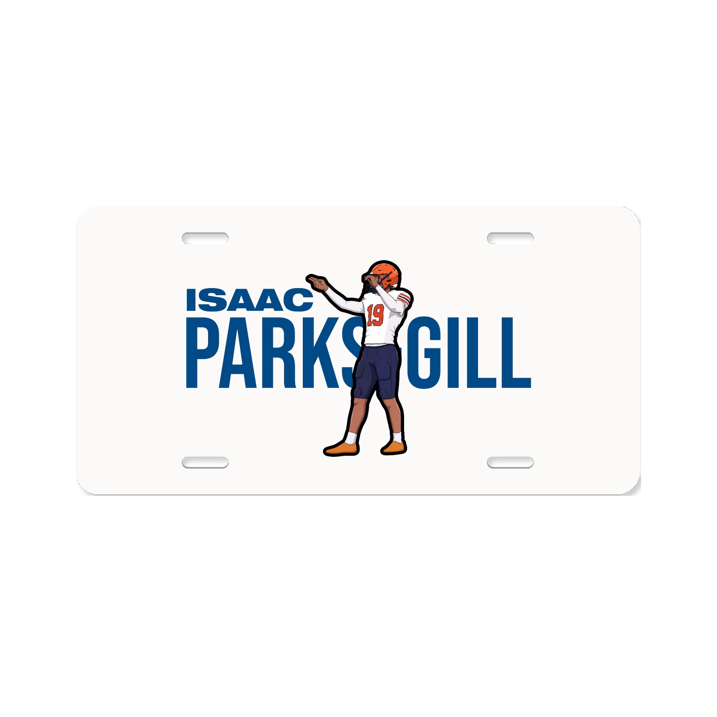 License Plate — Player Name in Classic