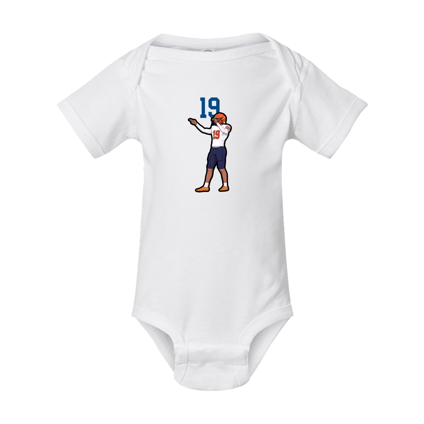 Baby Onesie — Number Top in White