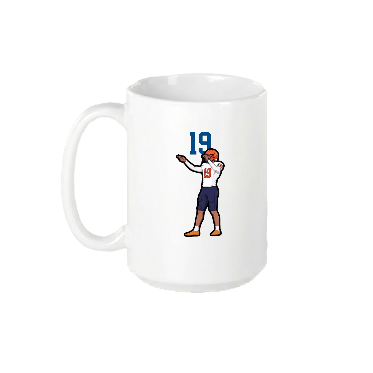 15oz Coffee Mug — Number Top in White