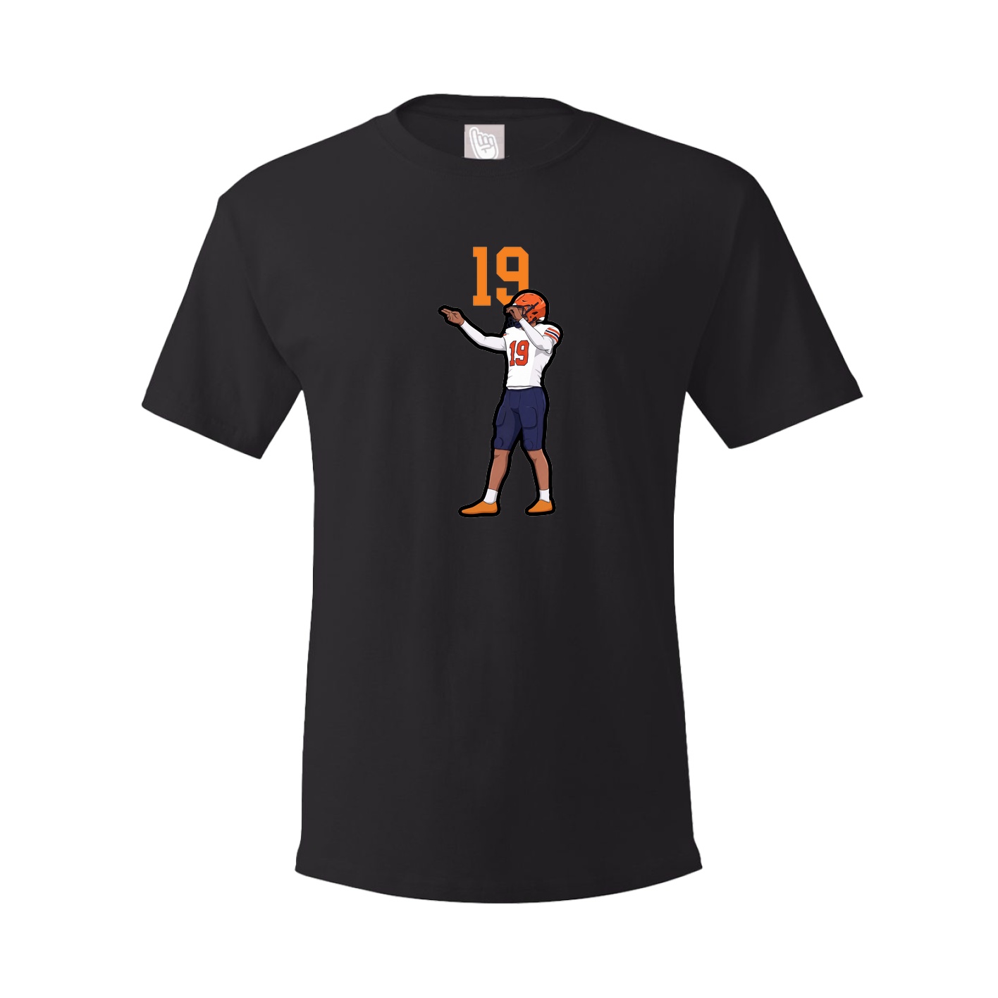Youth Tee — Number Top in Black