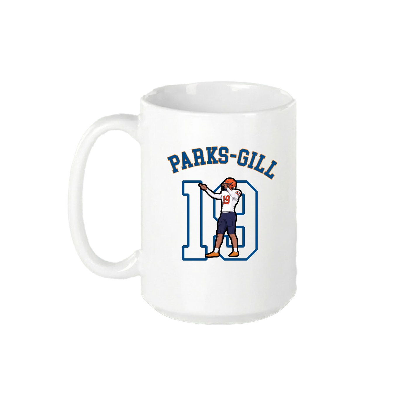 15oz Coffee Mug — Shirsey Arch in White