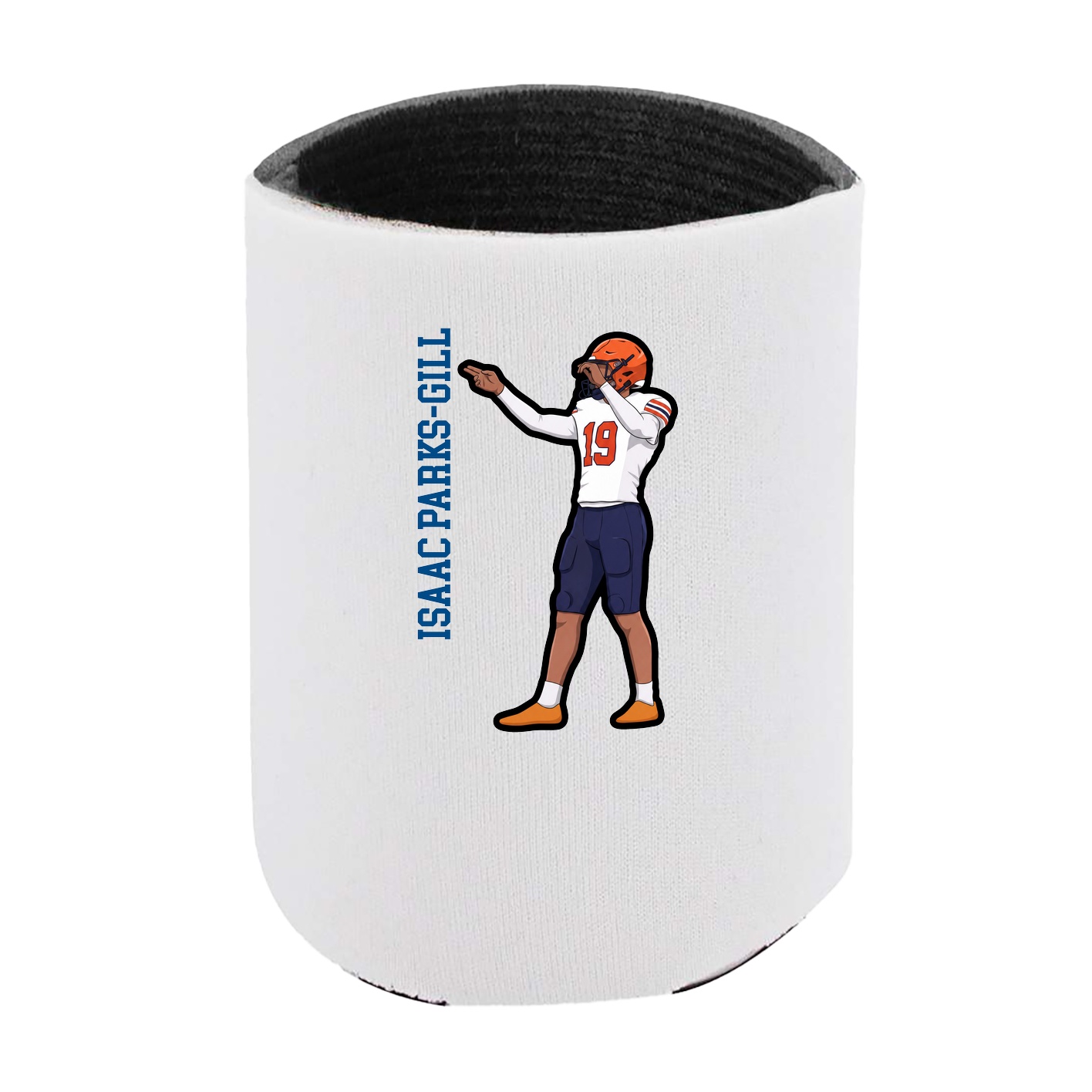 Can Holder — Name Vertical in White