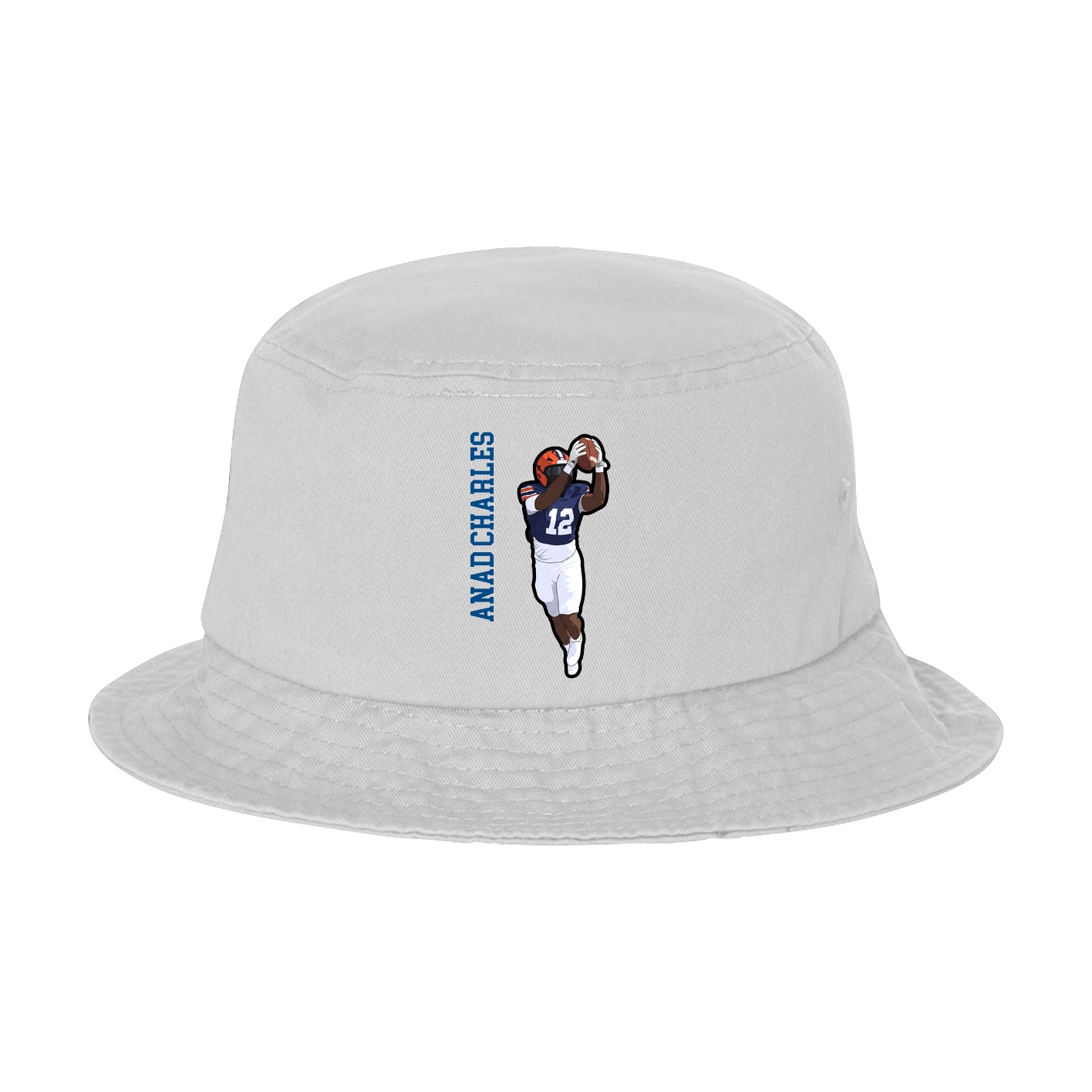 Bucket Cap — Name Vertical in White