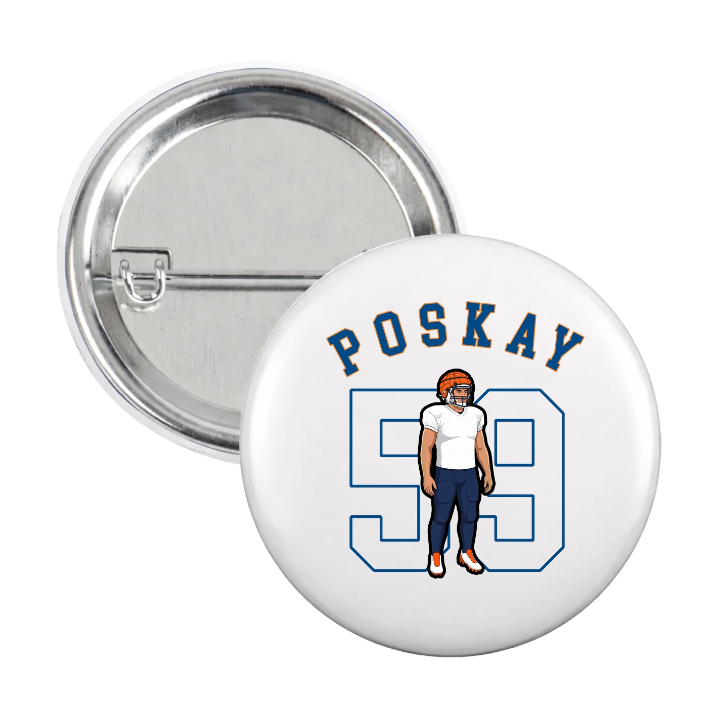 Game Day Button — Shirsey Arch in White