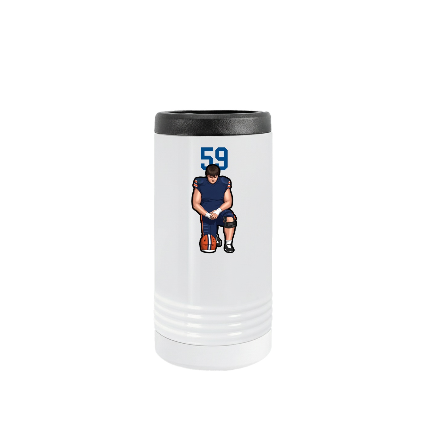 Slim Beverage Holder — Number Top in White