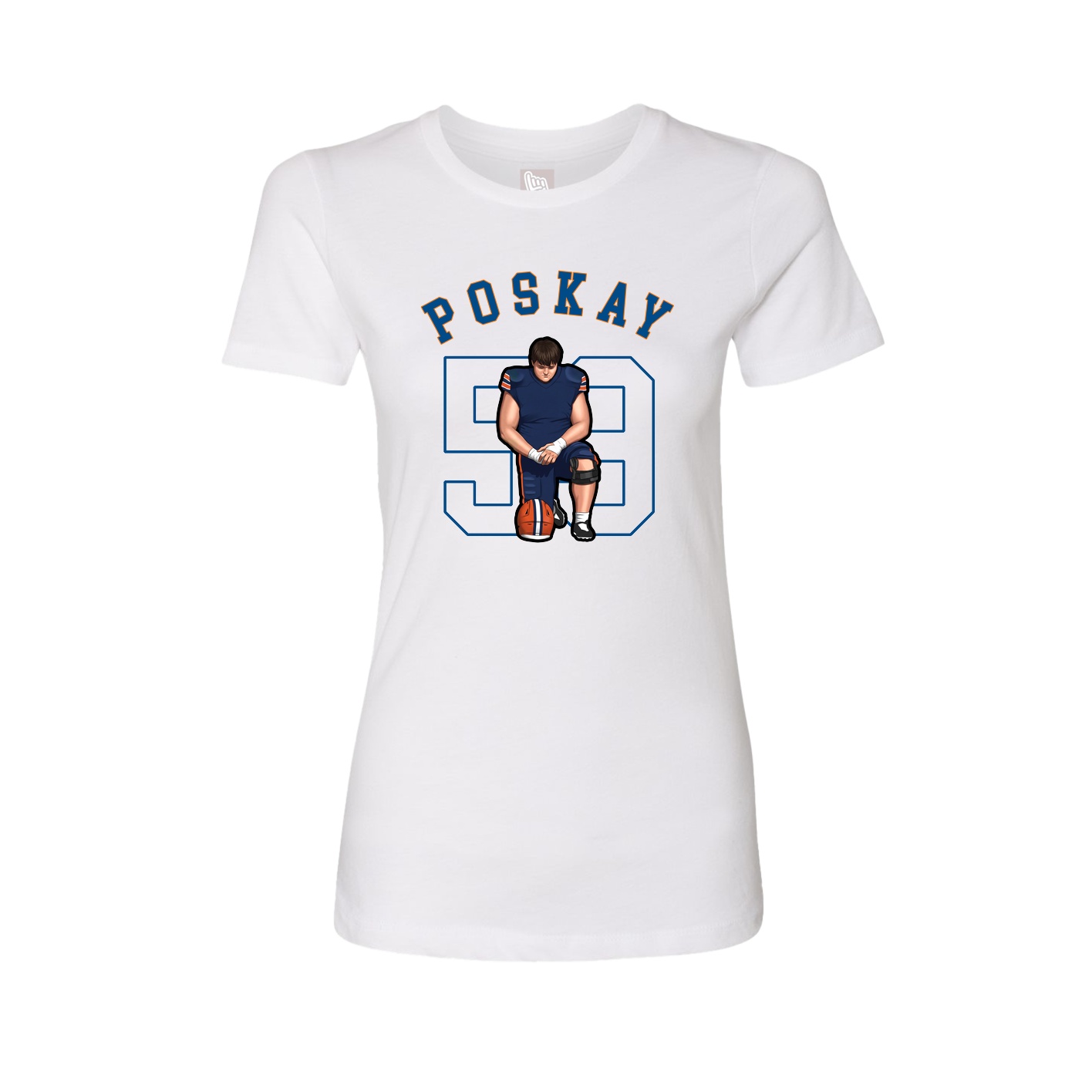 Fitted Women's Tee — Shirsey Arch in White