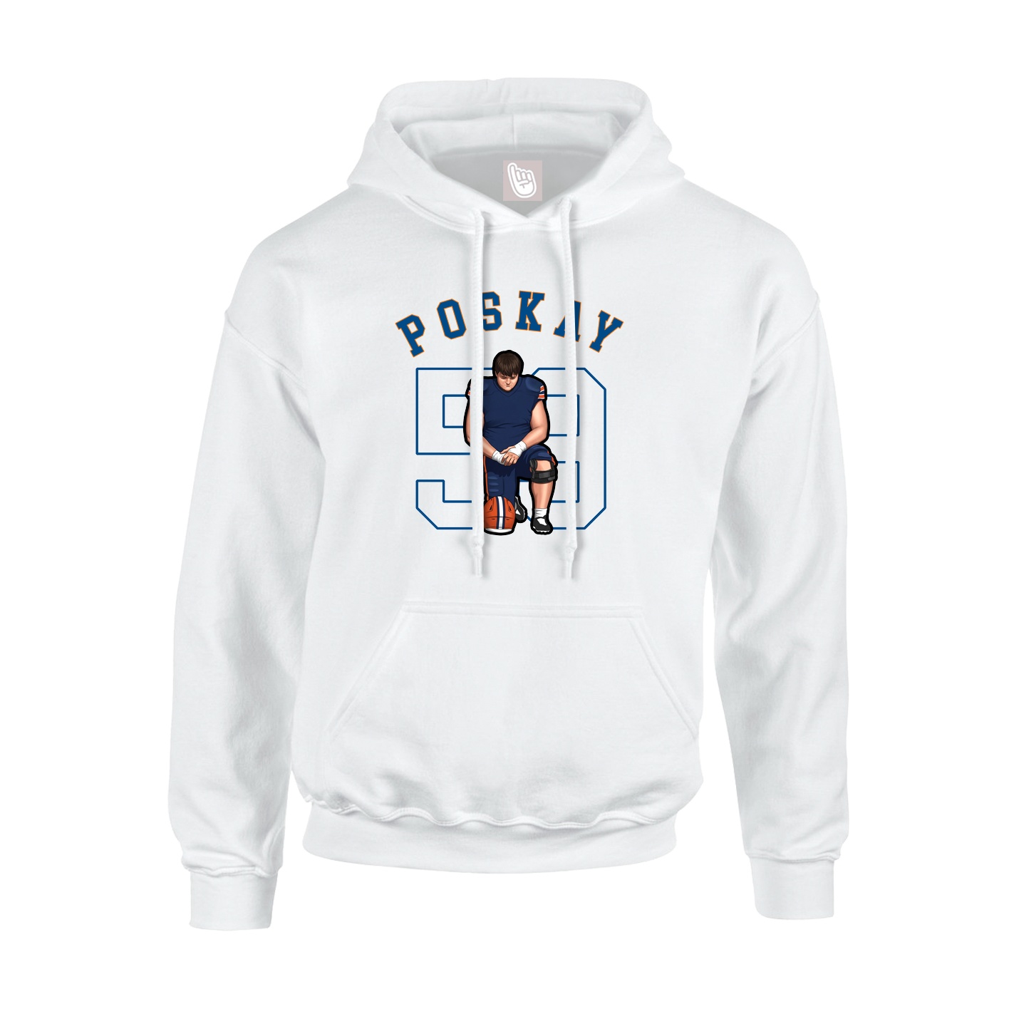 Youth Hoodie — Shirsey Arch in White