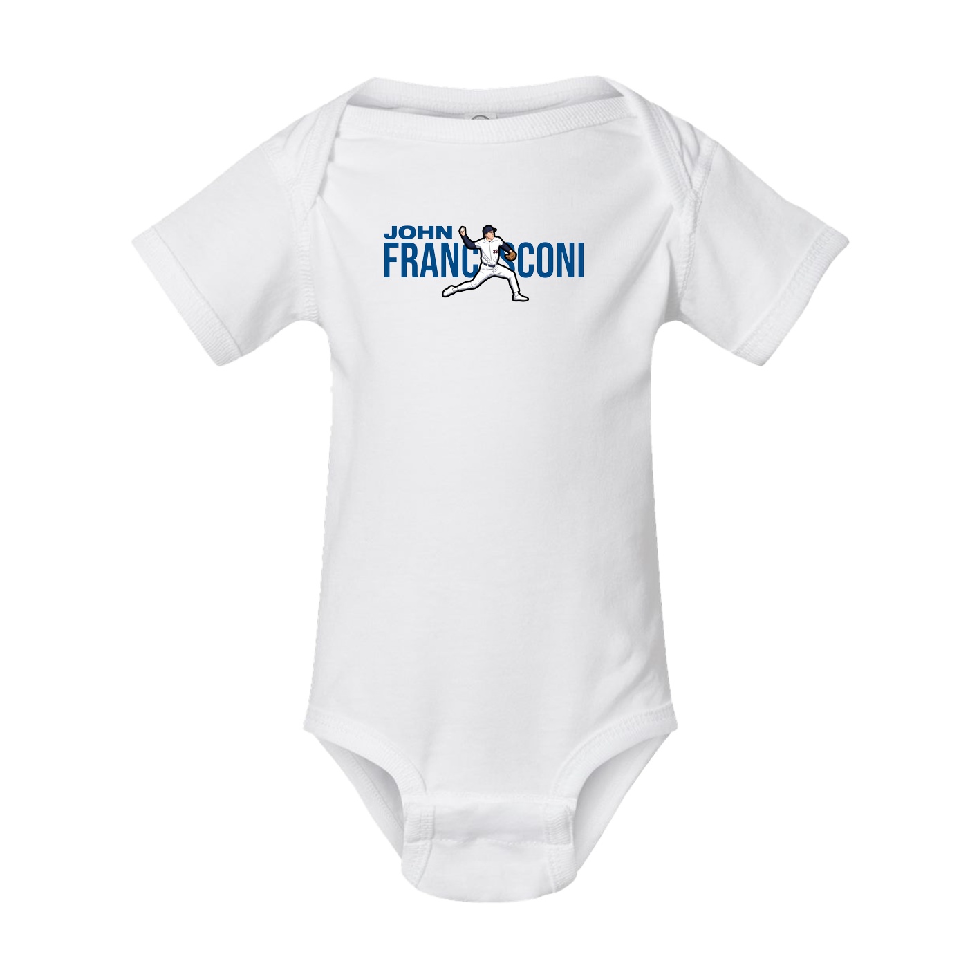 Baby Onesie — Player Name in White