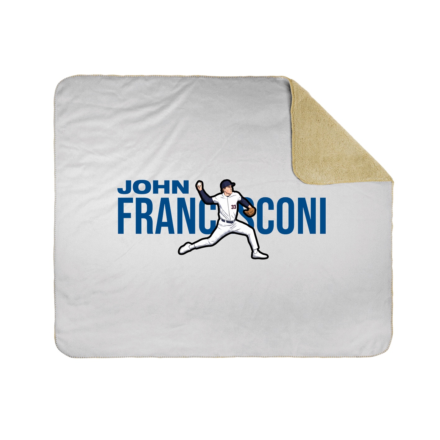 Throw Blanket — Player Name in White