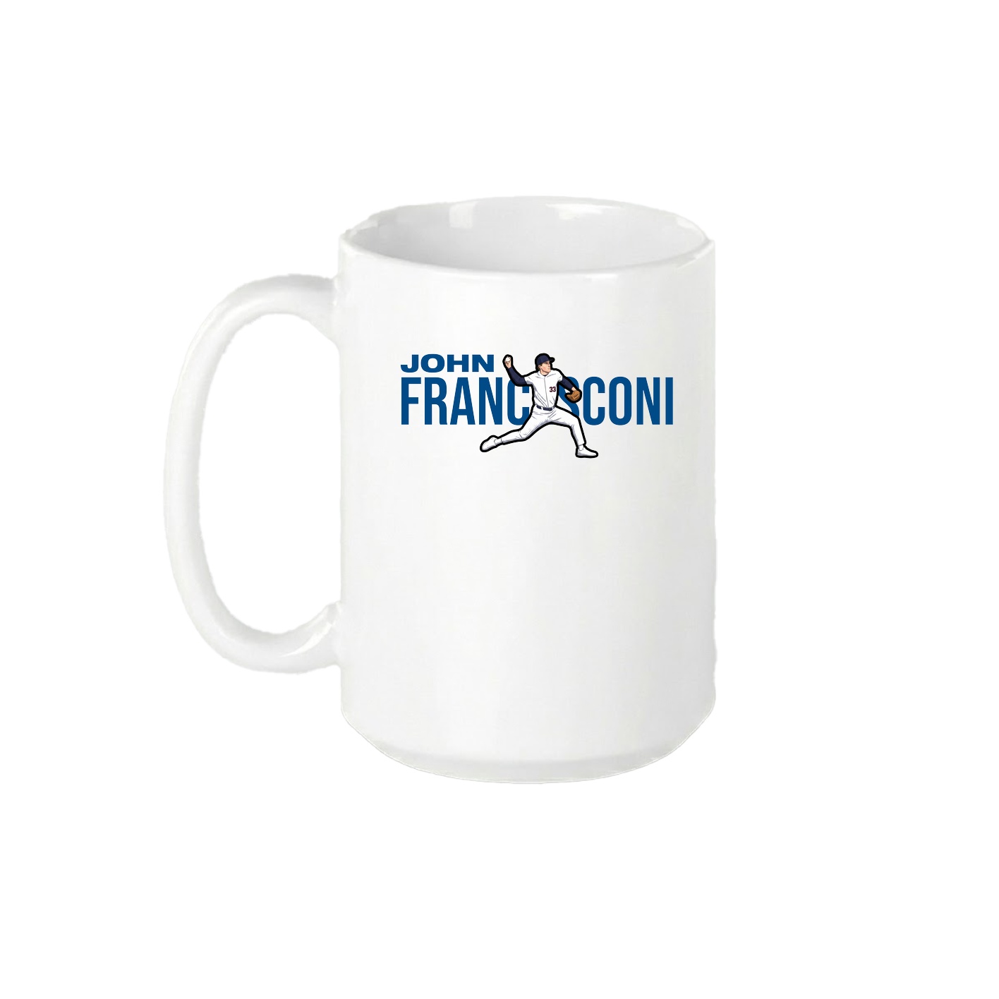 15oz Coffee Mug — Player Name in White