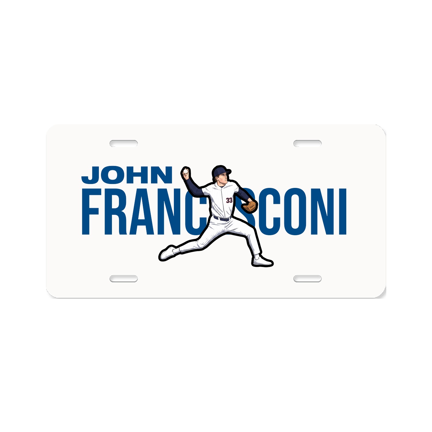 License Plate — Player Name in Classic