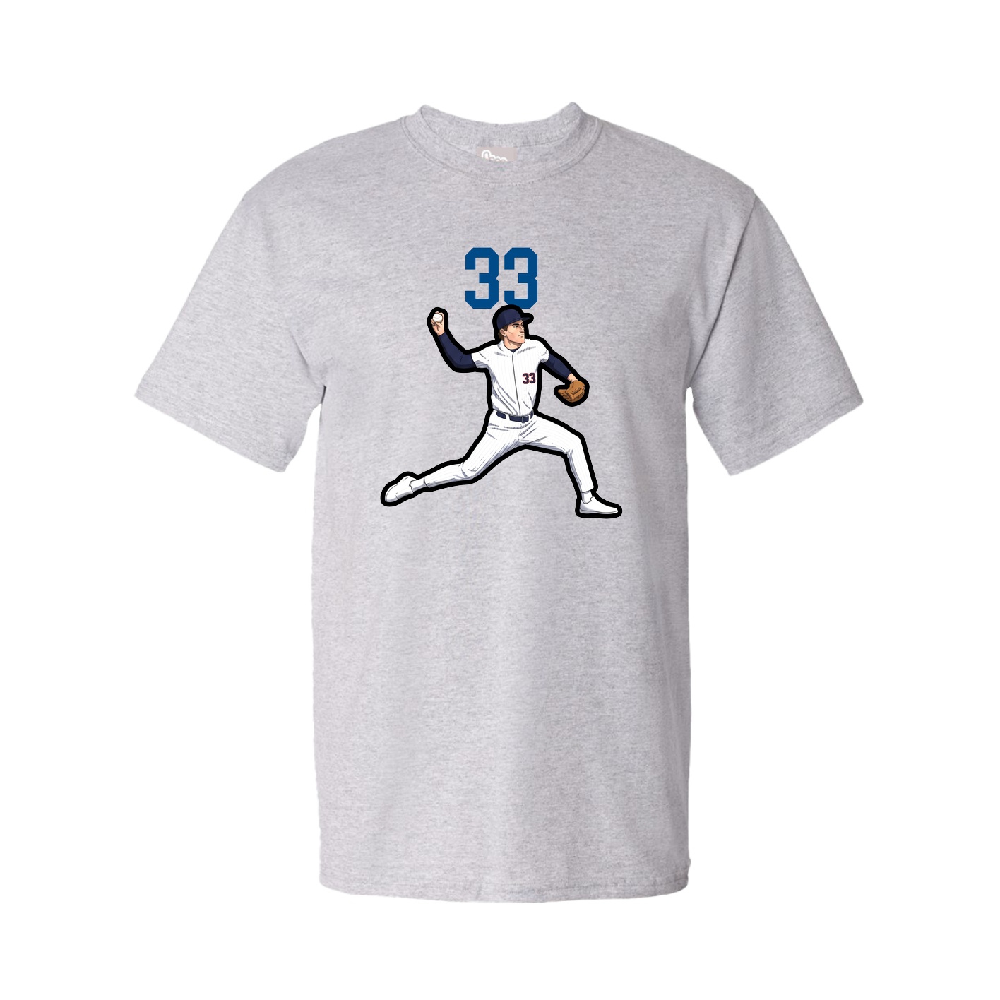 Youth Tee — Number Top in Grey