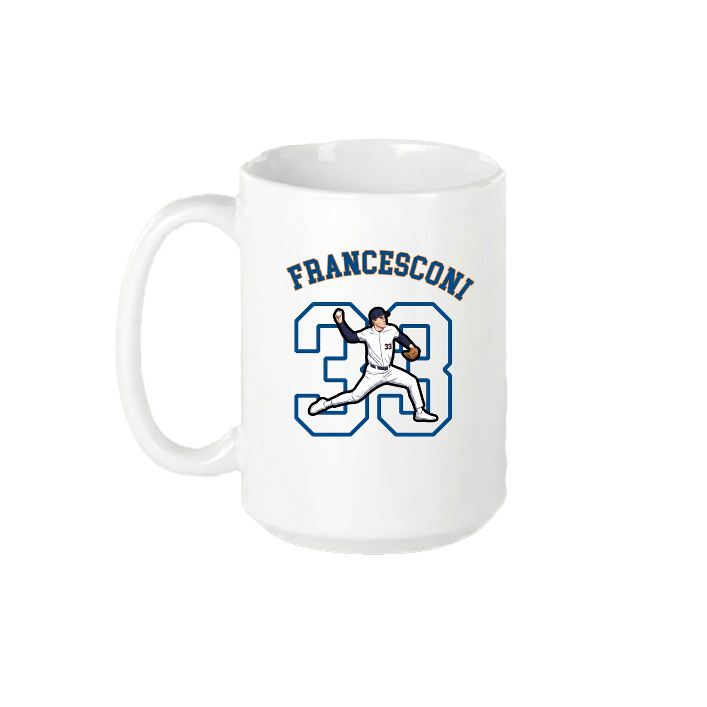 15oz Coffee Mug — Shirsey Arch in White