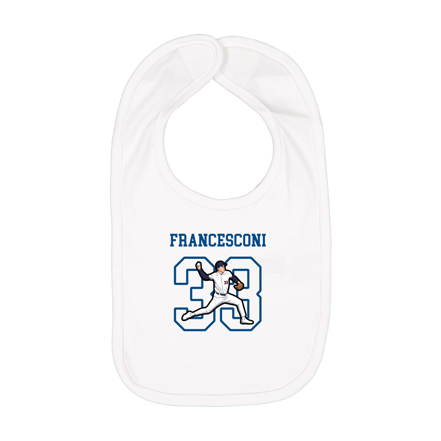 Infant Bib — Shirsey in White