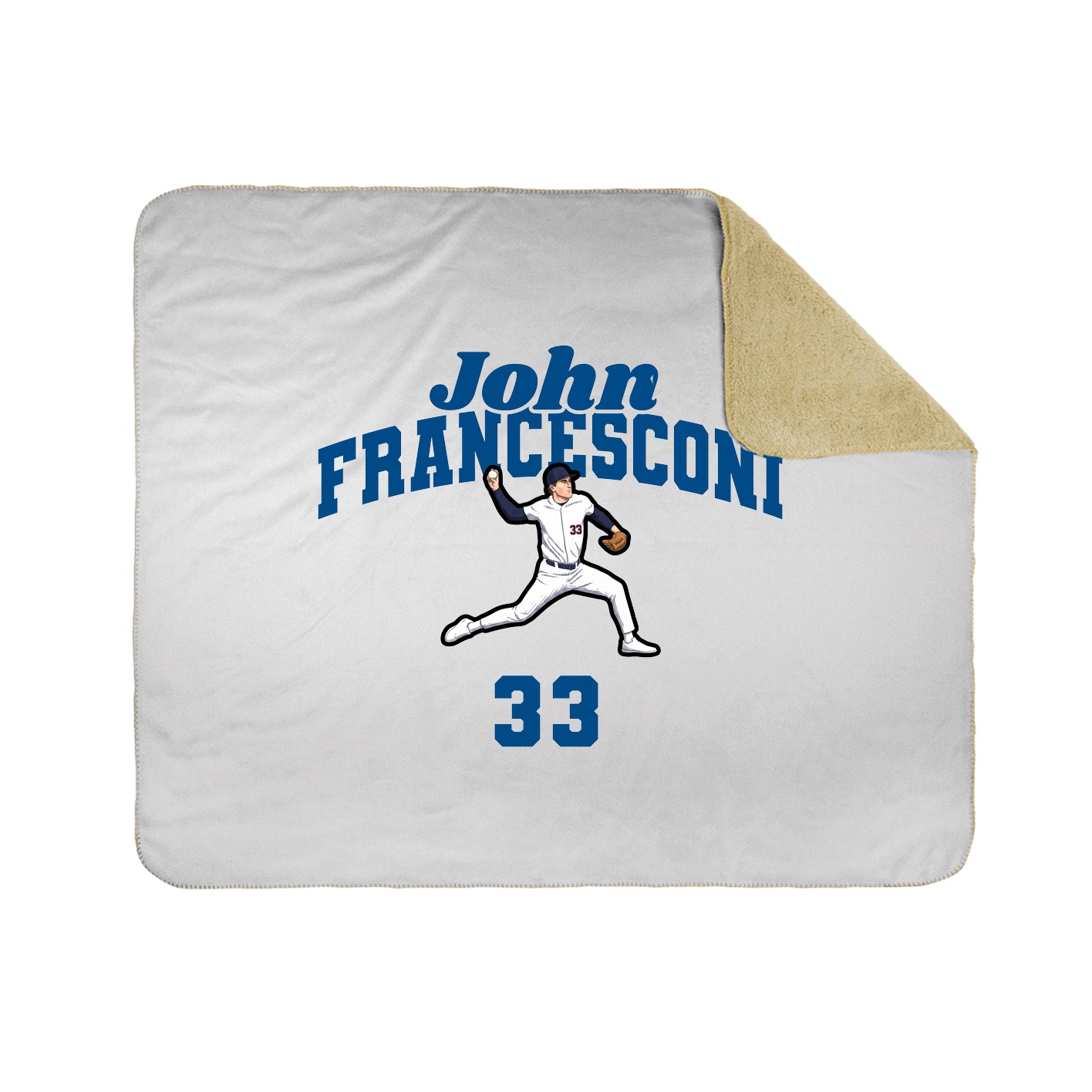 Throw Blanket — Signature Arch in White